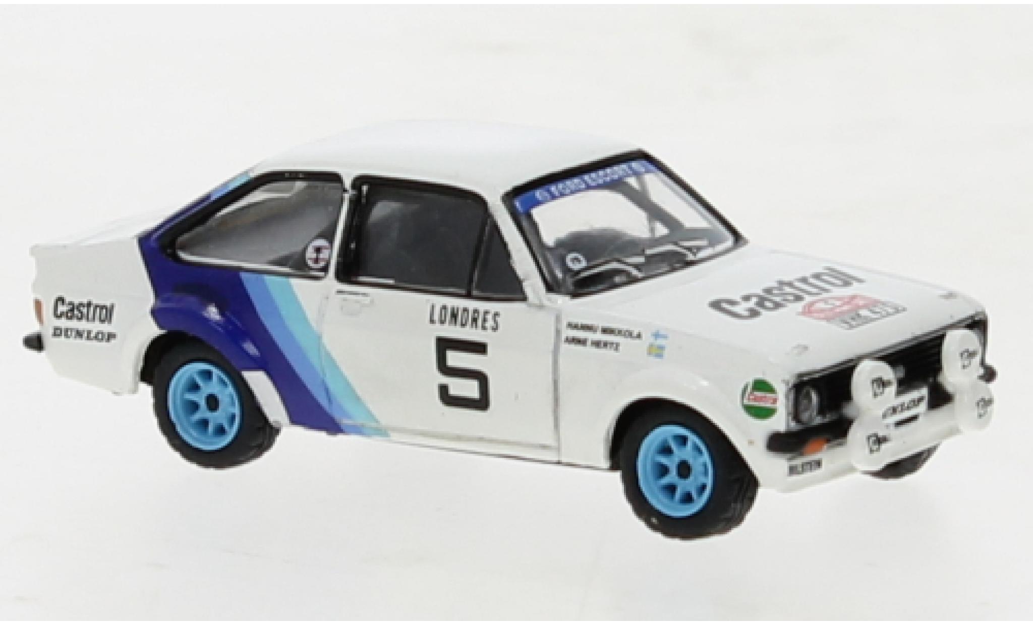 Ford Escort 1/87 Brekina RS 1800 No.5 Rallye Monte Carlo 1979 modellino in miniatura