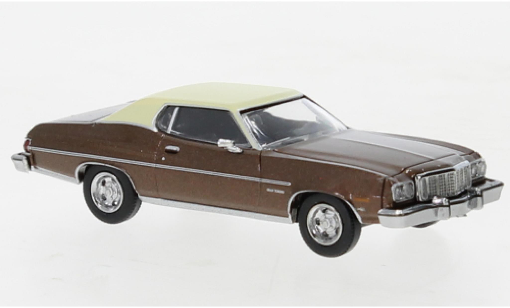 Ford Gran Torino 1/87 Brekina metallise brun/beige 1976 modellino in miniatura