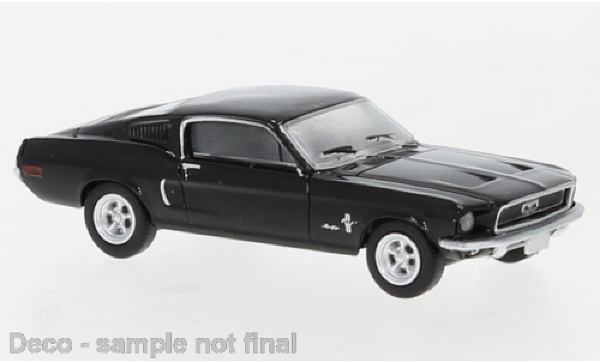 Ford Mustang 1/87 Brekina Fastback nero 1968 modellino in miniatura