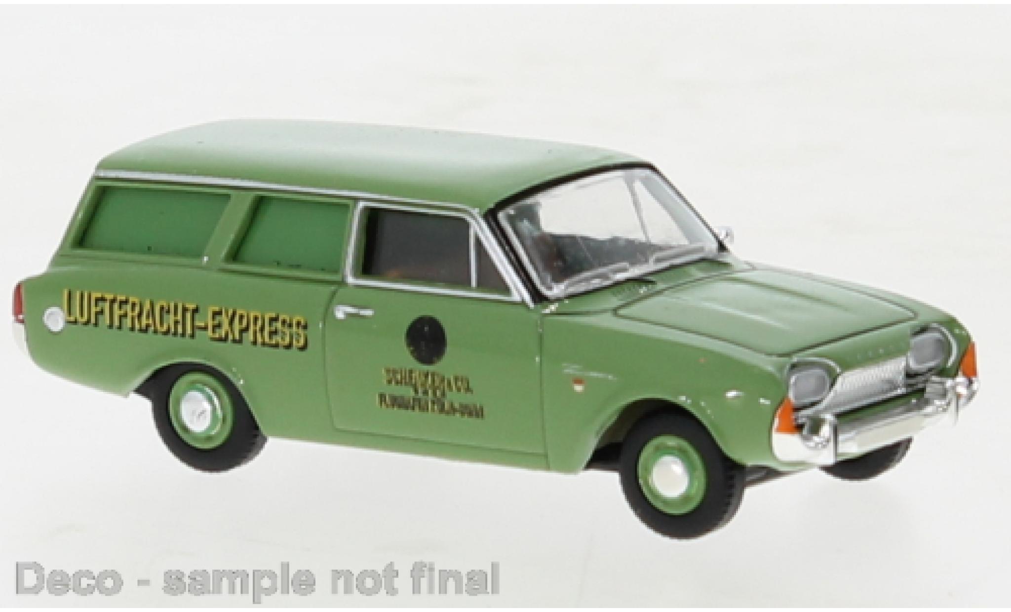 Ford Taunus 1/87 Brekina P3 Turnier Schenker Cologne Bonn 1964 modellino in miniatura