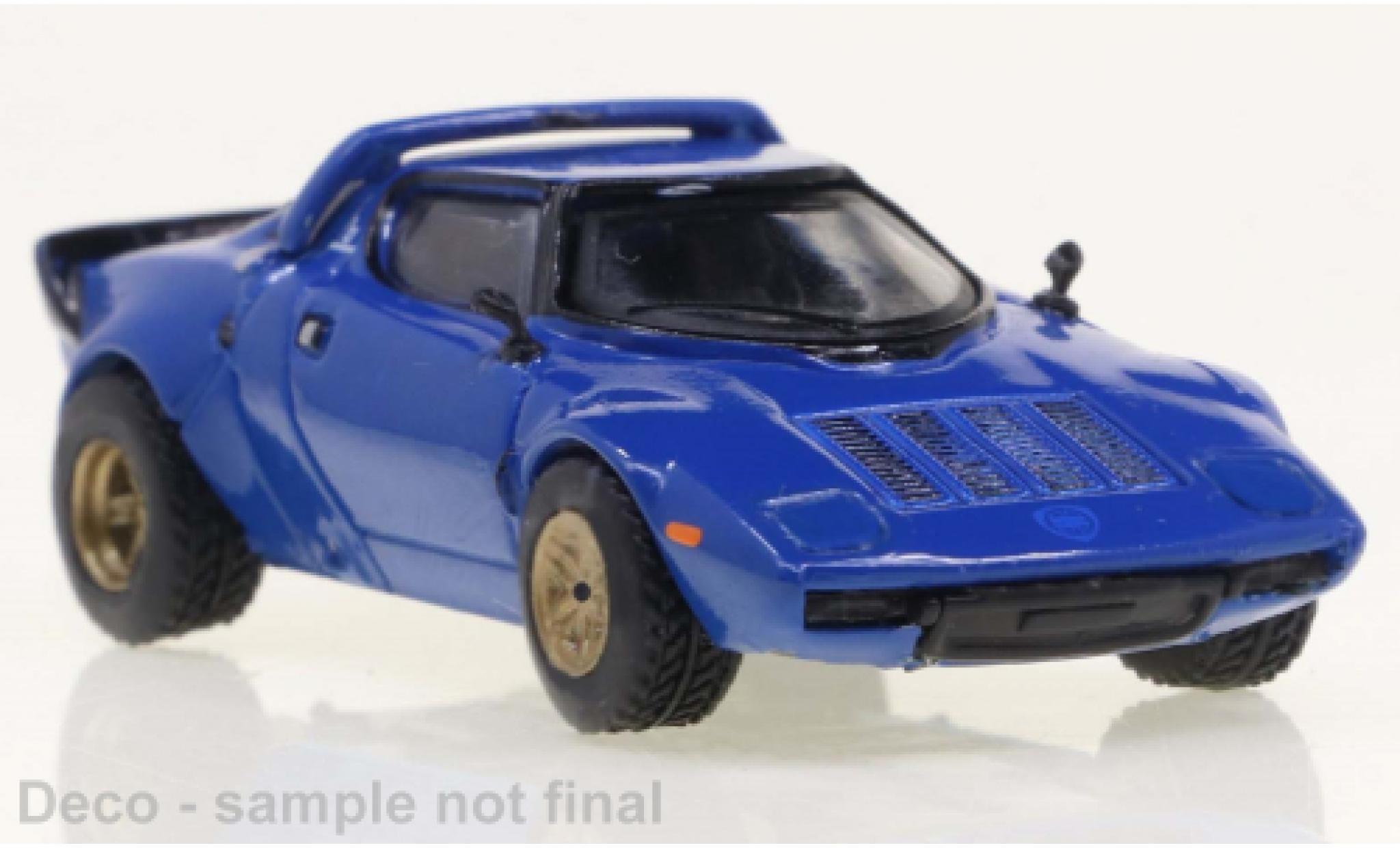 Lancia Stratos 1/87 Brekina HF blu 1975 modellino in miniatura