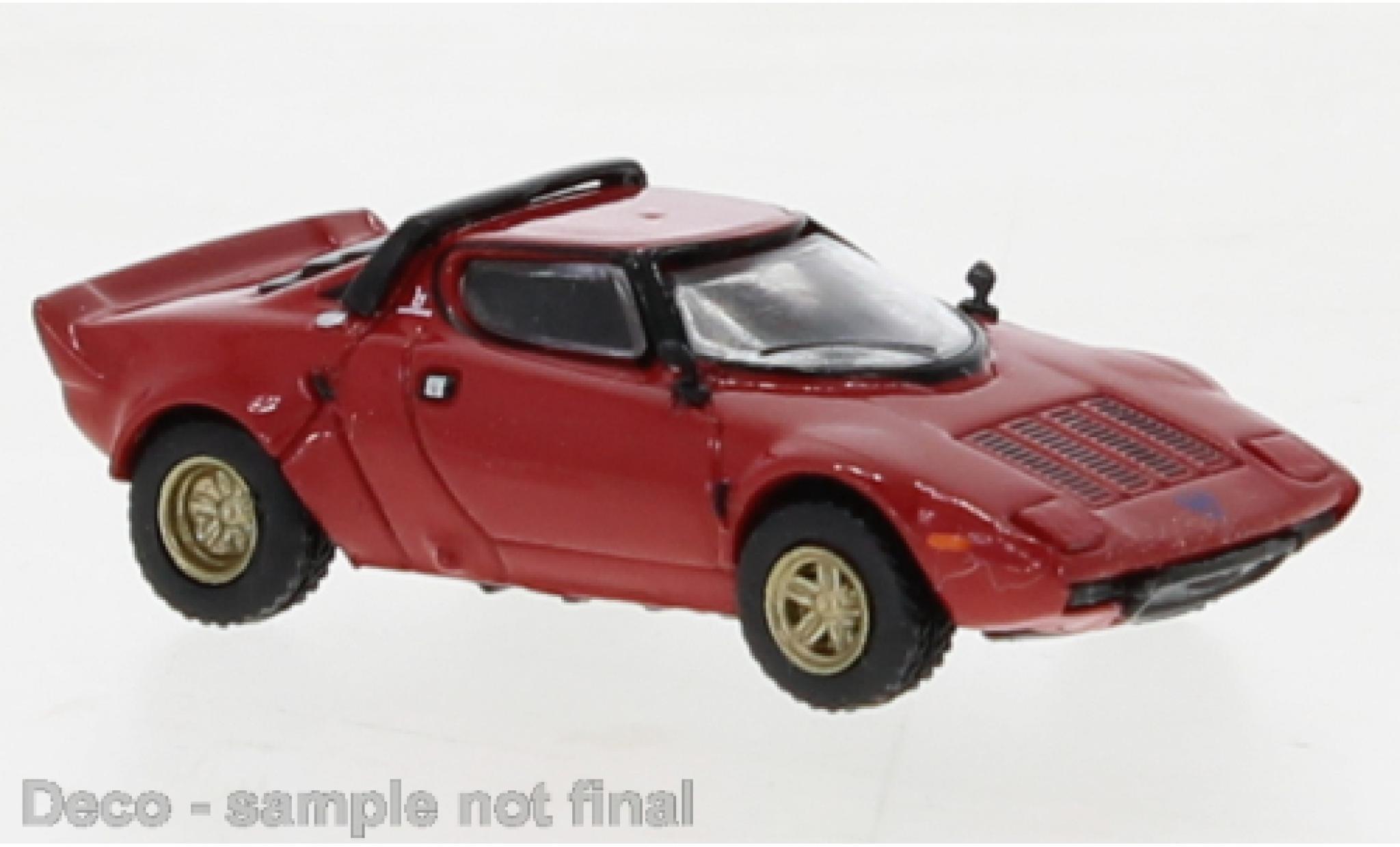 Lancia Stratos 1/87 Brekina HF rosso 1975 modellino in miniatura