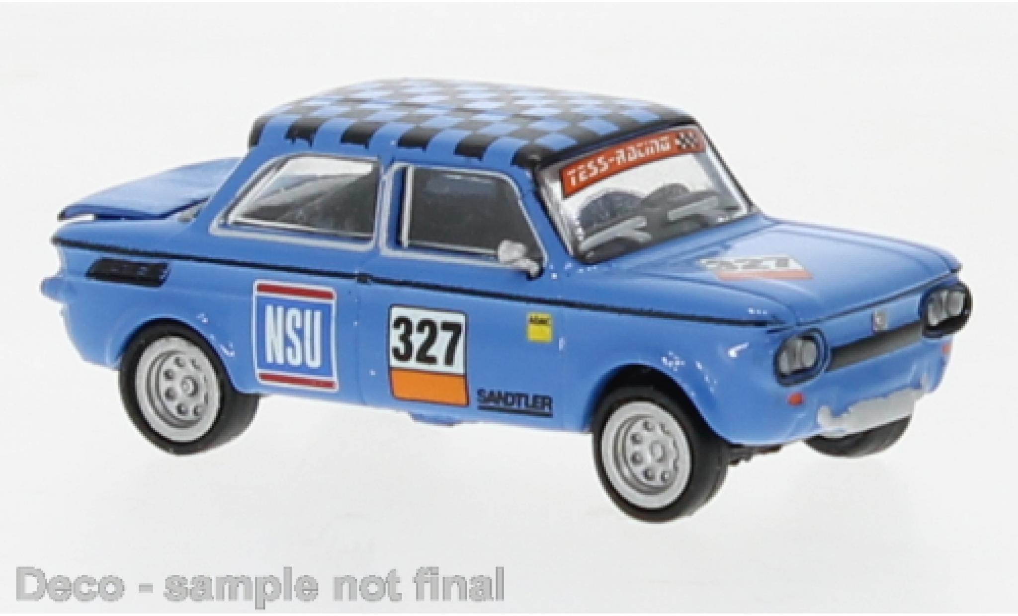 NSU TTS 1/87 Brekina blu Sport 1966 modellino in miniatura