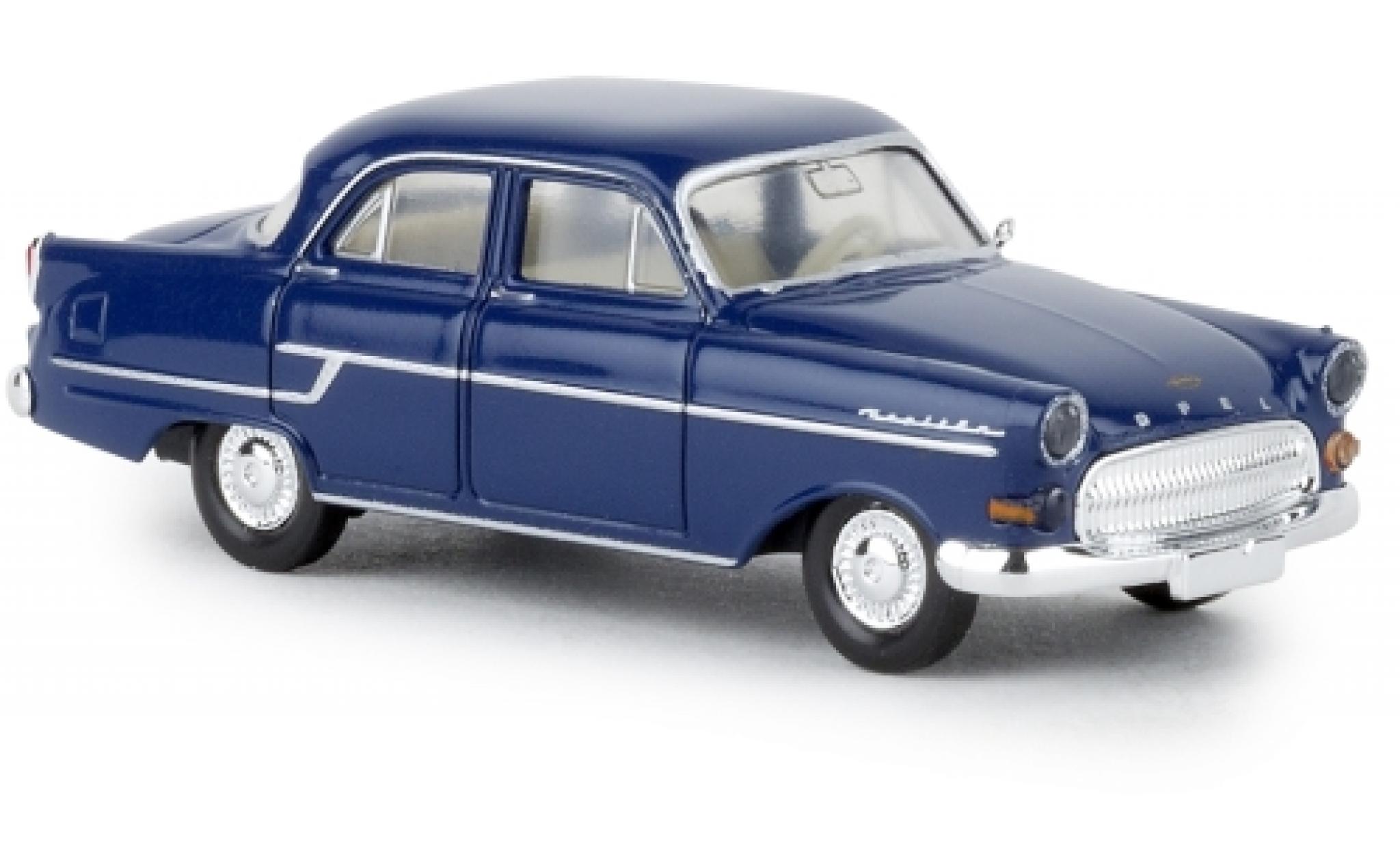 Opel Capitaine 1/87 Brekina blu foncé 1956 modellino in miniatura
