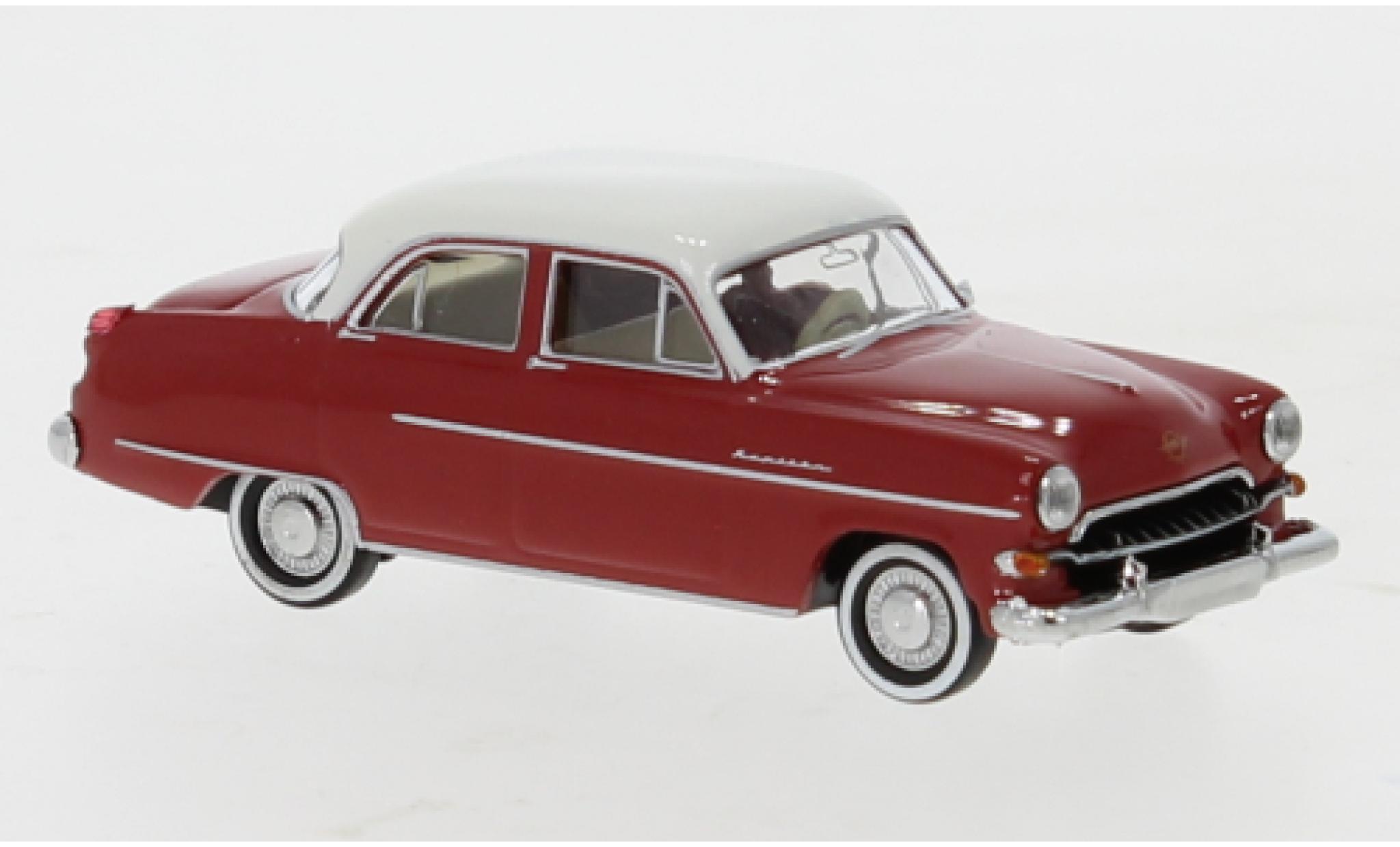 Opel Capitaine 1/87 Brekina rosso/bianco 1954 modellino in miniatura