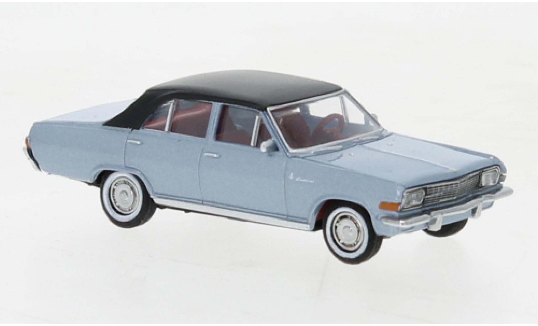 Opel Diplomat 1/87 Brekina A metallise blu clair/nero 1964 modellino in miniatura