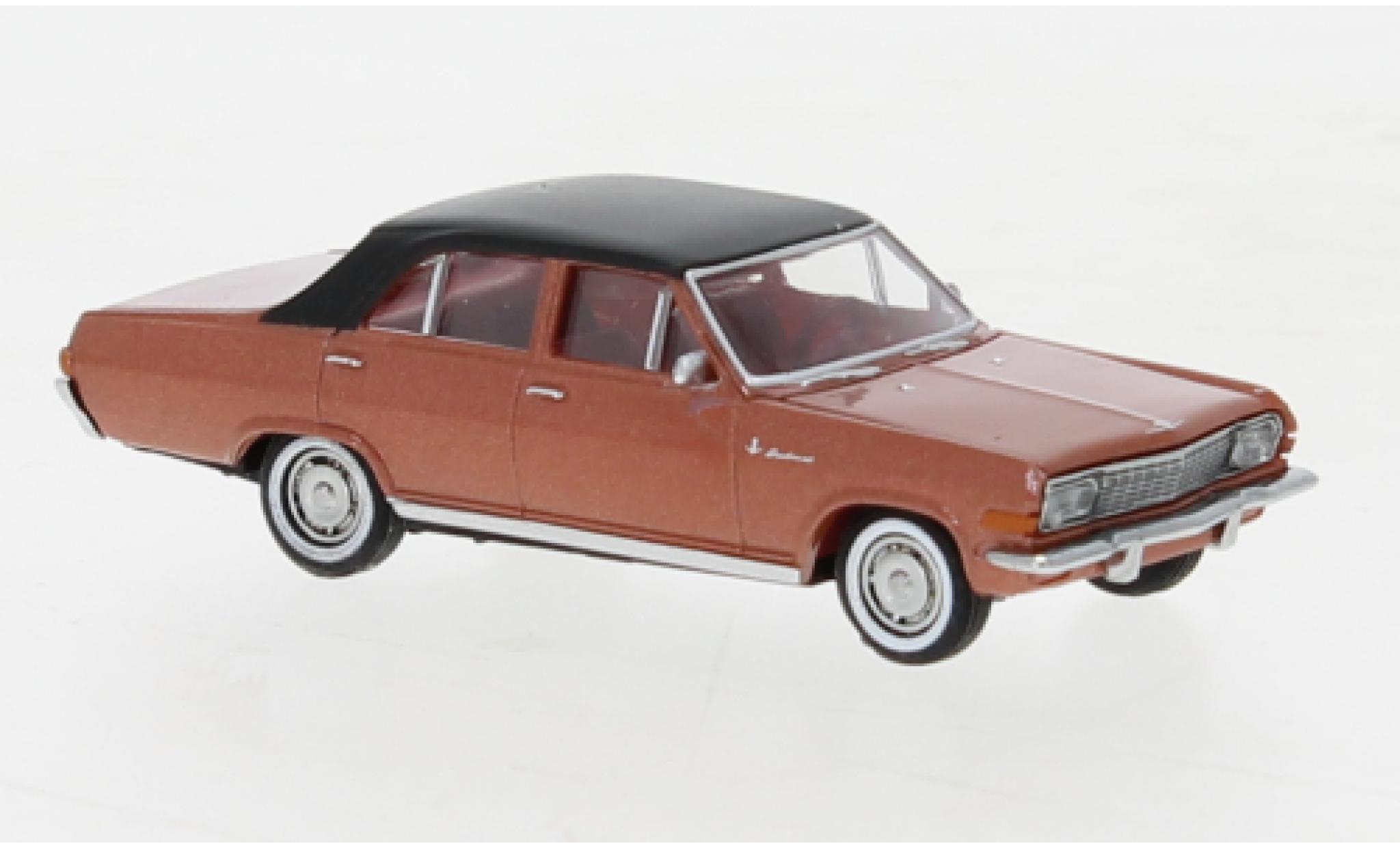 Opel Diplomat 1/87 Brekina A metallise le cuivre/nero 1964 modellino in miniatura