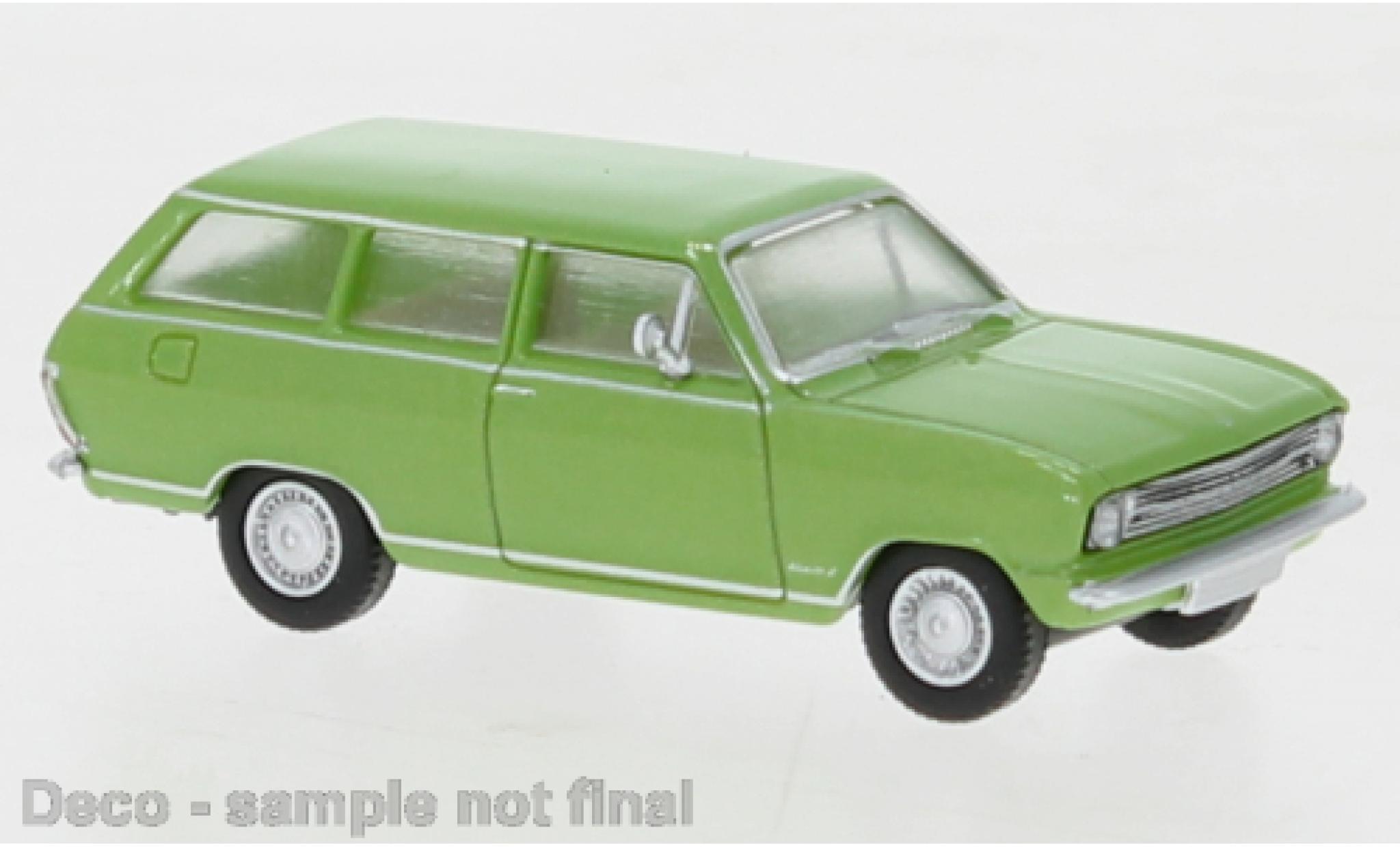 Opel Kadett 1/87 Brekina B Caravan metallise verde 1965 modellino in miniatura