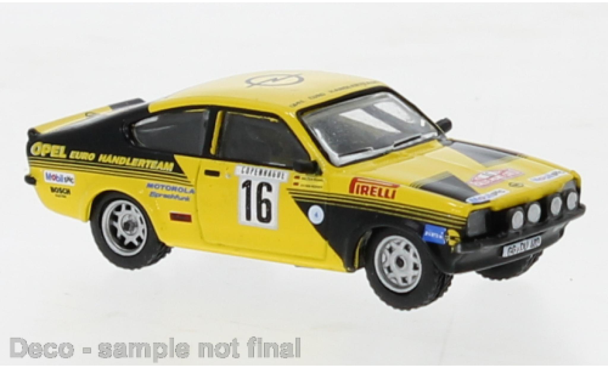 Opel Kadett 1/87 Brekina C GT/E No.16 Rallye Monte Carlo 1976 modellino in miniatura