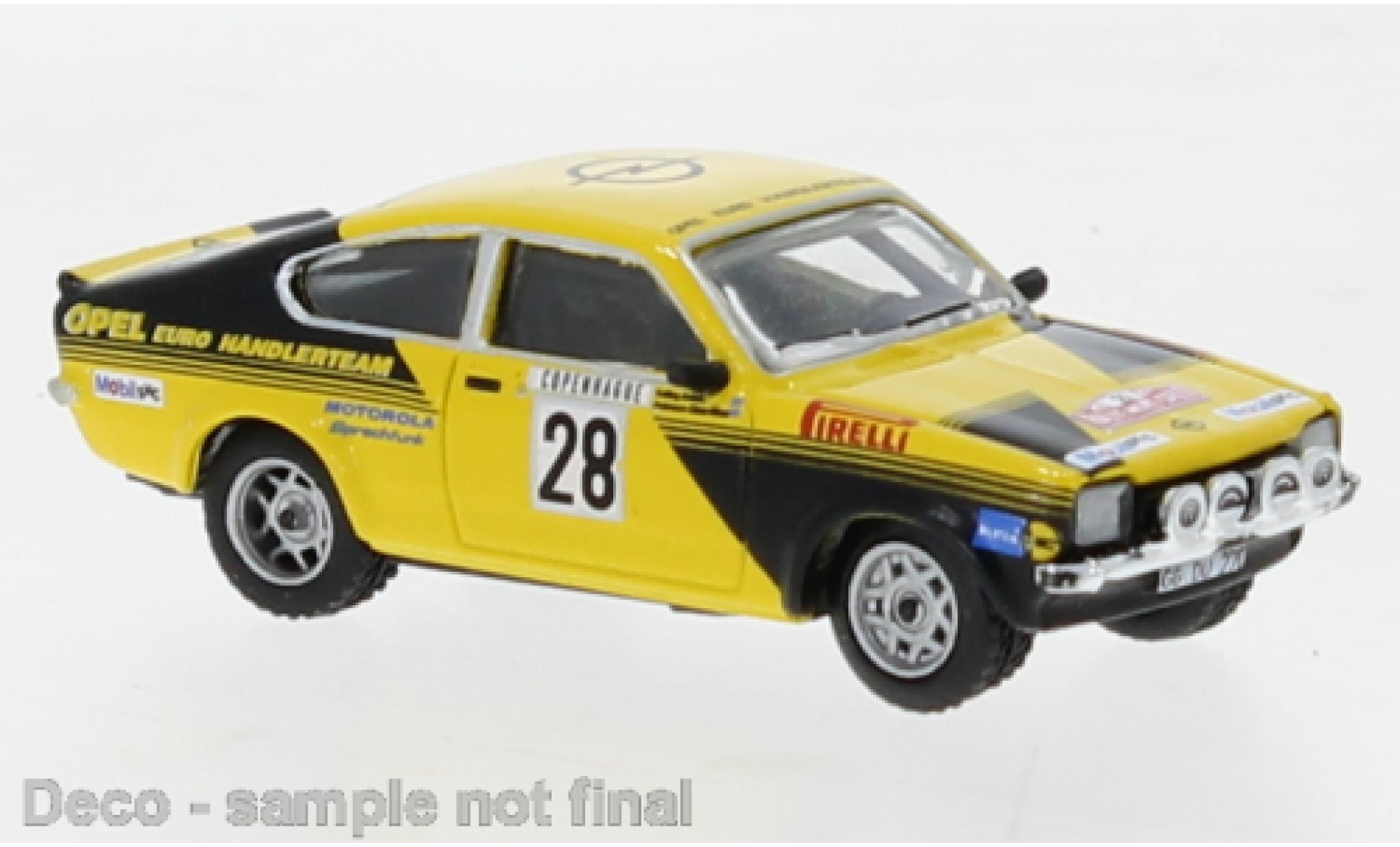 Opel Kadett 1/87 Brekina C GT/E No.28 Rallye Monte Carlo 1976 modellino in miniatura