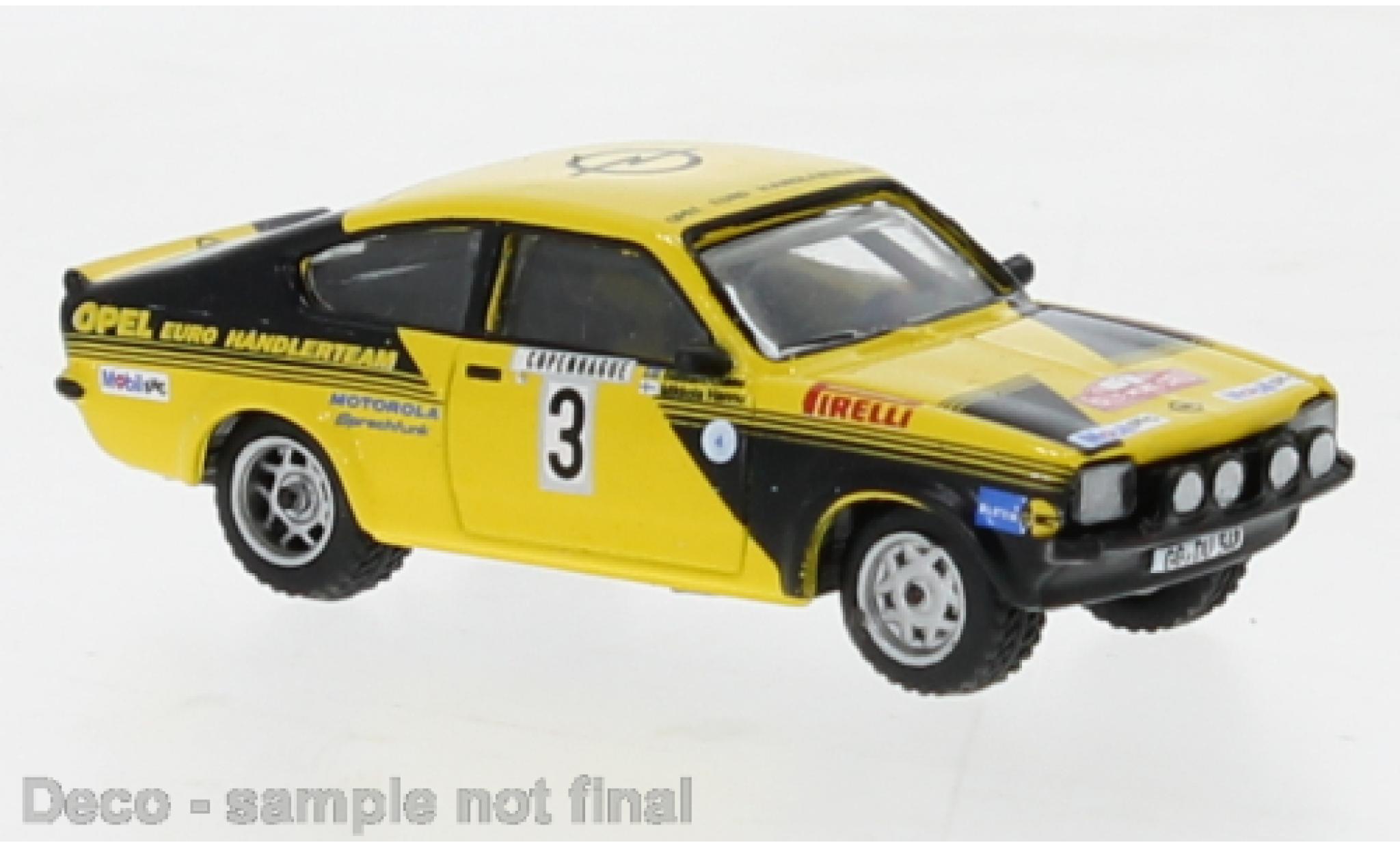 Opel Kadett 1/87 Brekina C GT/E No.3 Rallye Monte Carlo 1976 modellino in miniatura
