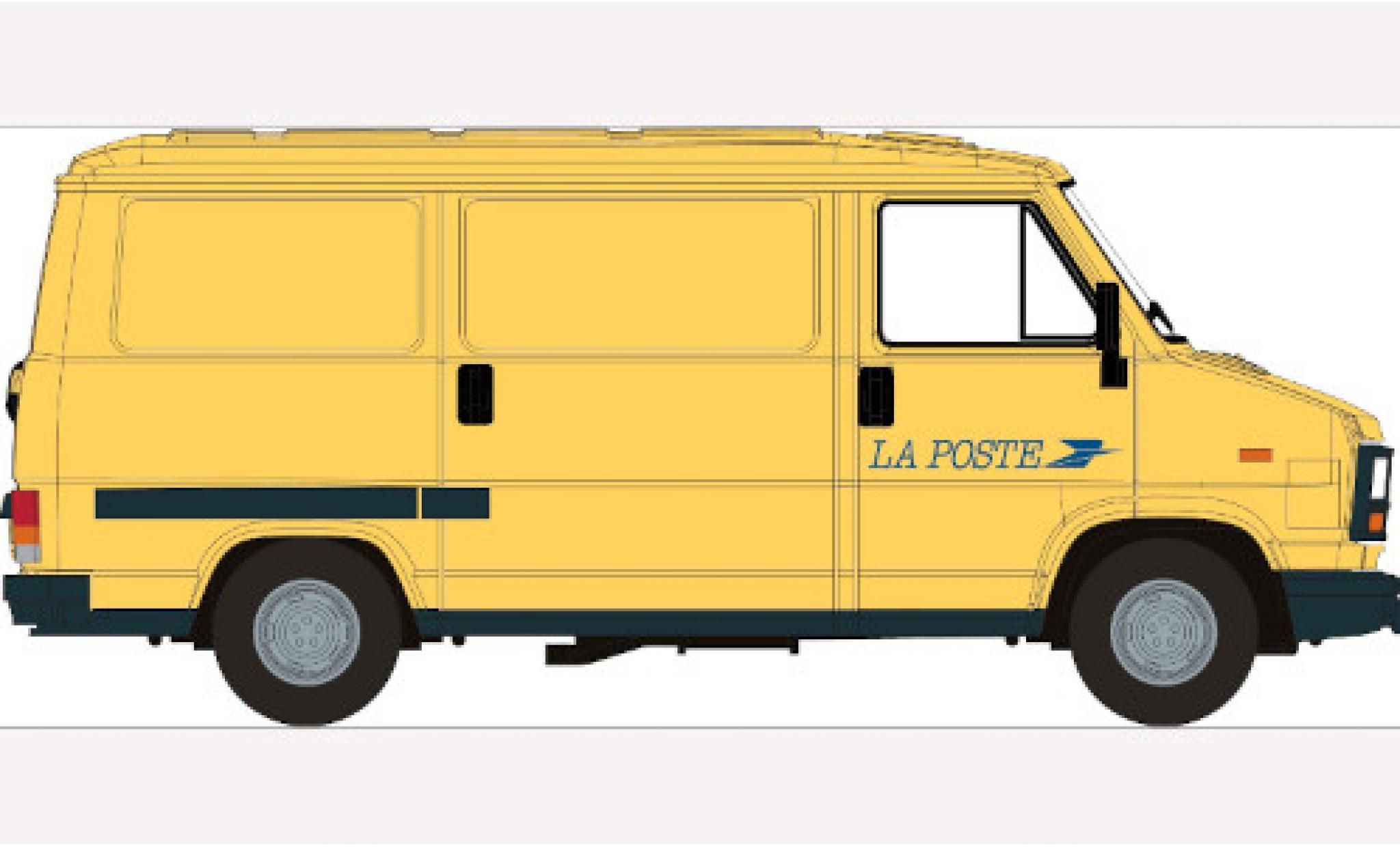Peugeot J5 1/87 Brekina fourgon La Poste (F) 1982 modellino in miniatura