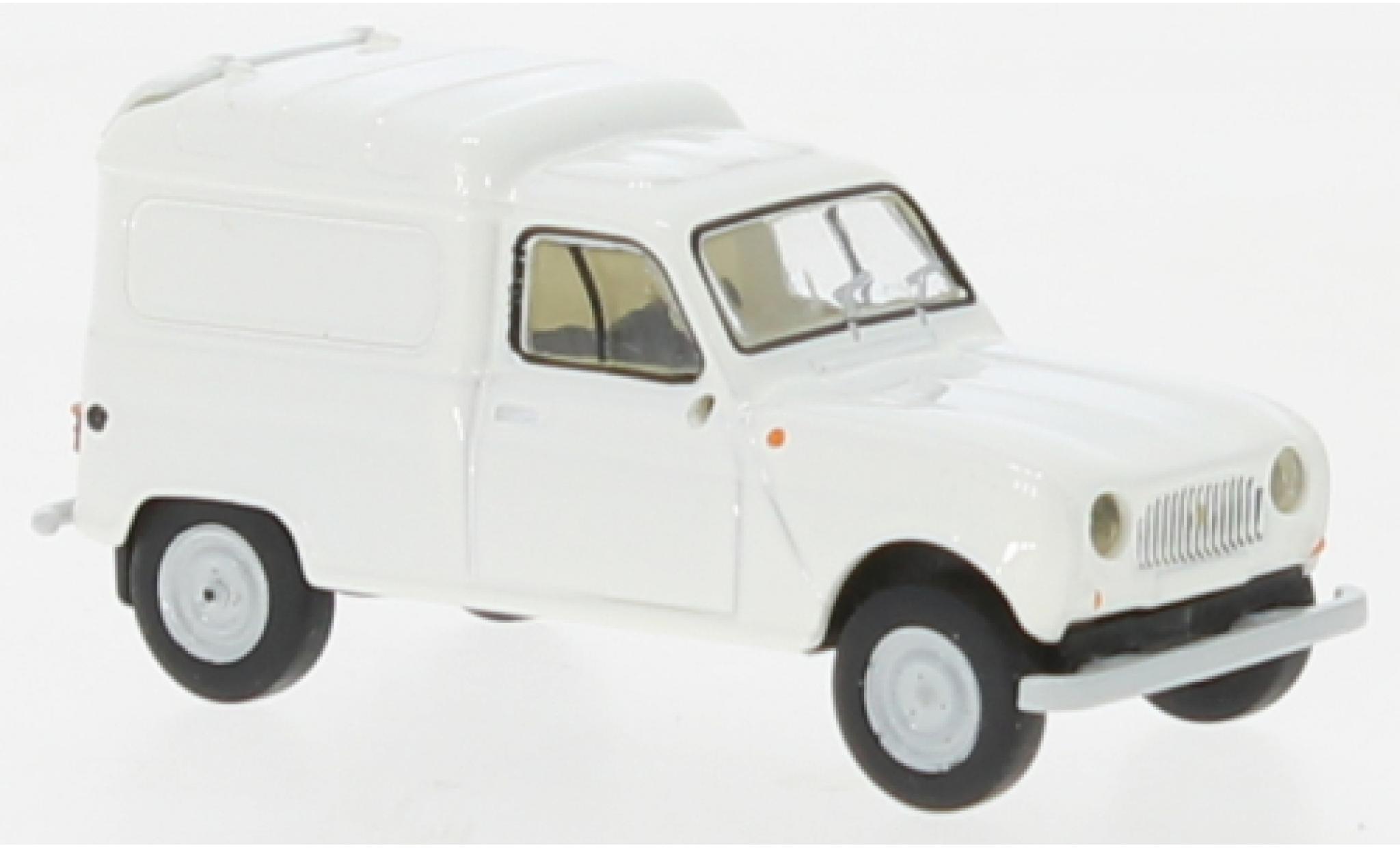 Renault 4 1/87 Brekina R Fourgonnette bianco 1961 modellino in miniatura