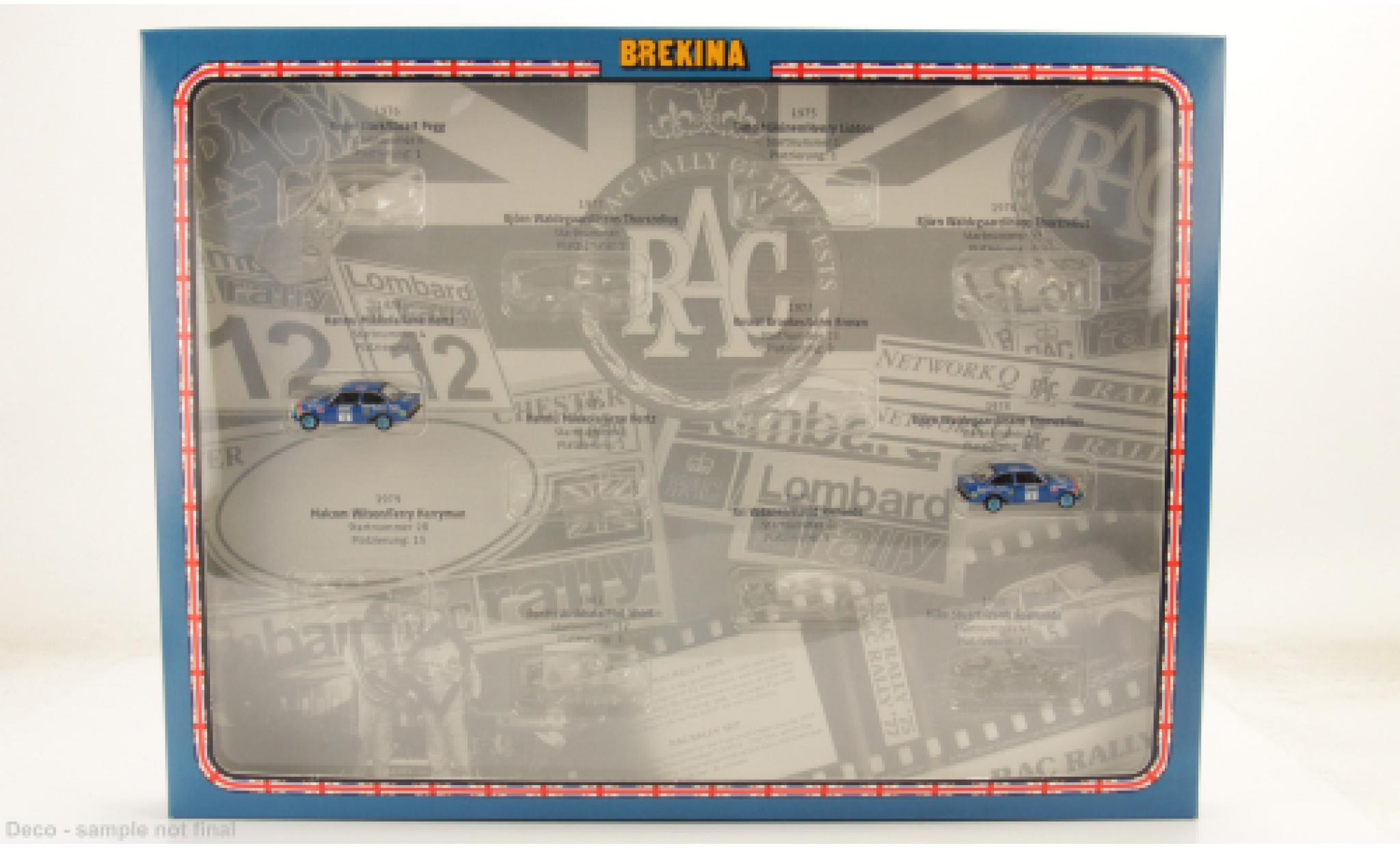 Ford Escort 1/87 Brekina Set Start-Set RS 1800 Rallye RAC Lombard modellino in miniatura