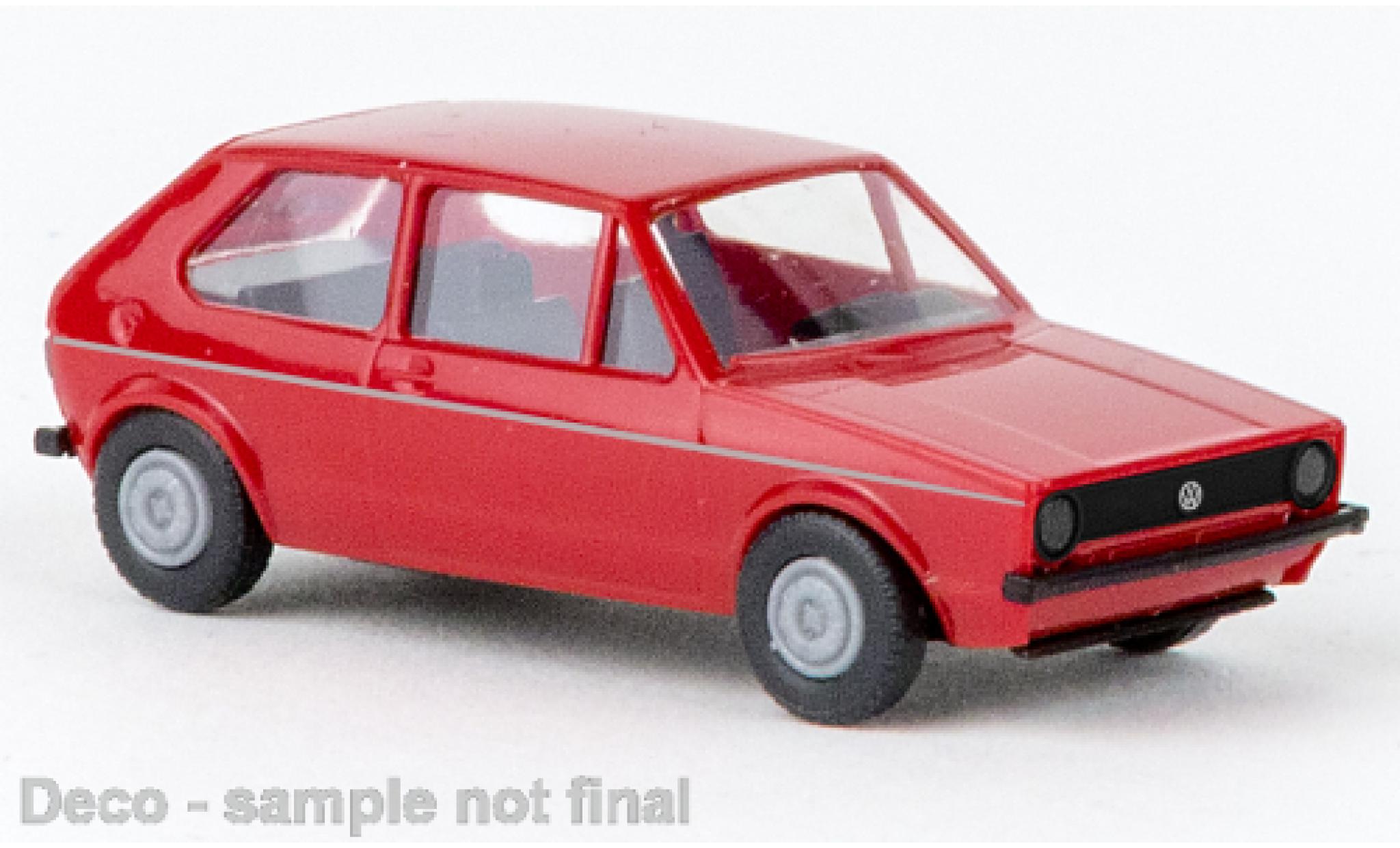 Volkswagen Golf 1/87 Brekina I rosso 1974 modellino in miniatura