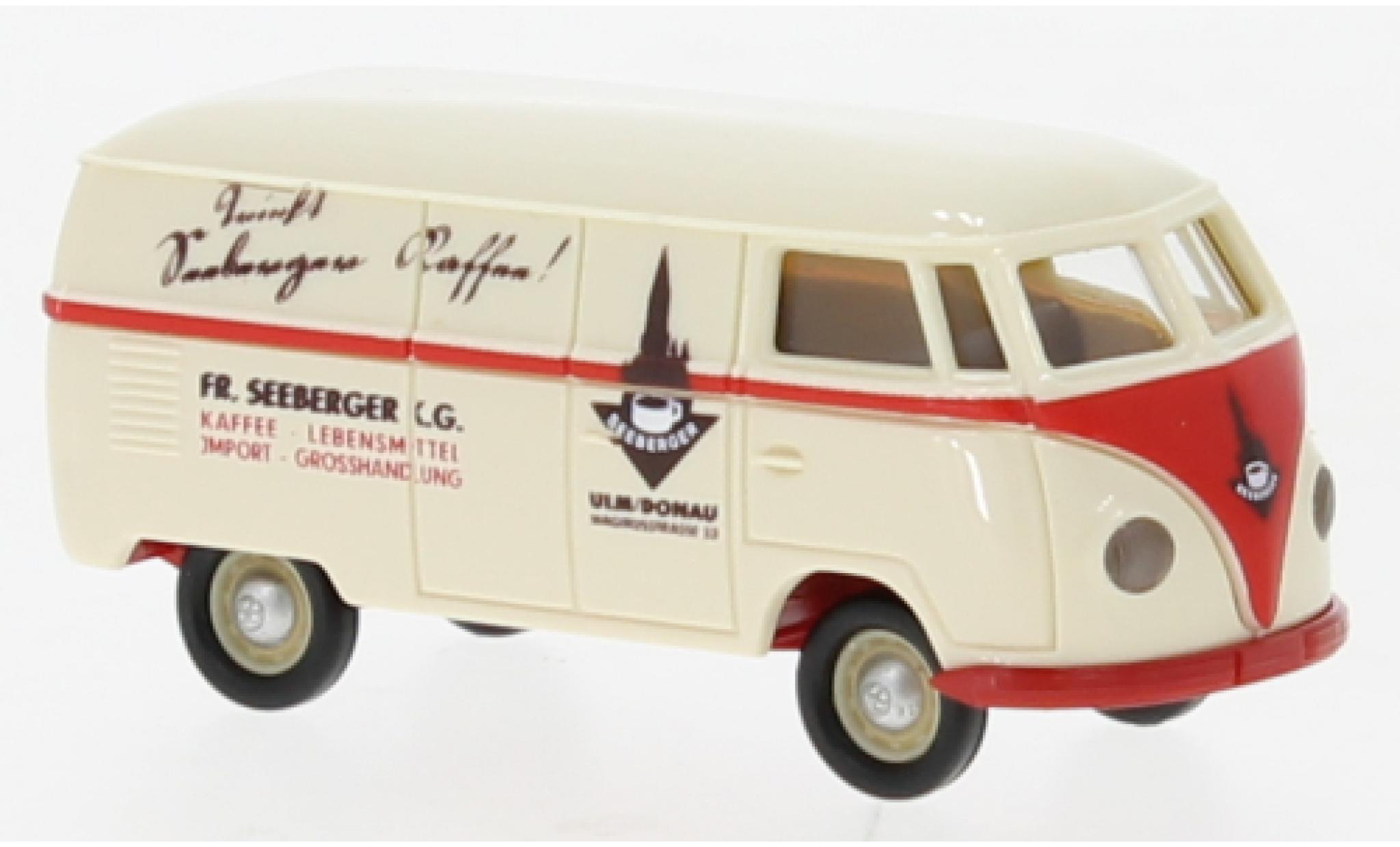 Volkswagen T1 1/87 Brekina a fourgon Fr. Seeberger KG 1950 modellino in miniatura