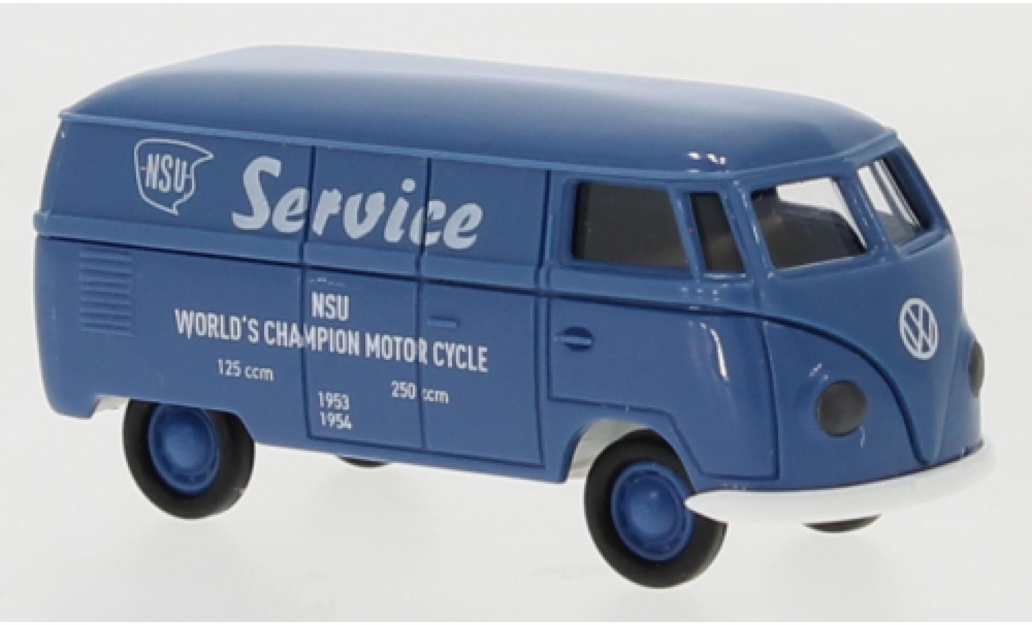 Volkswagen T1 1/87 Brekina a fourgon NSU Service (GB) 1950 modellino in miniatura