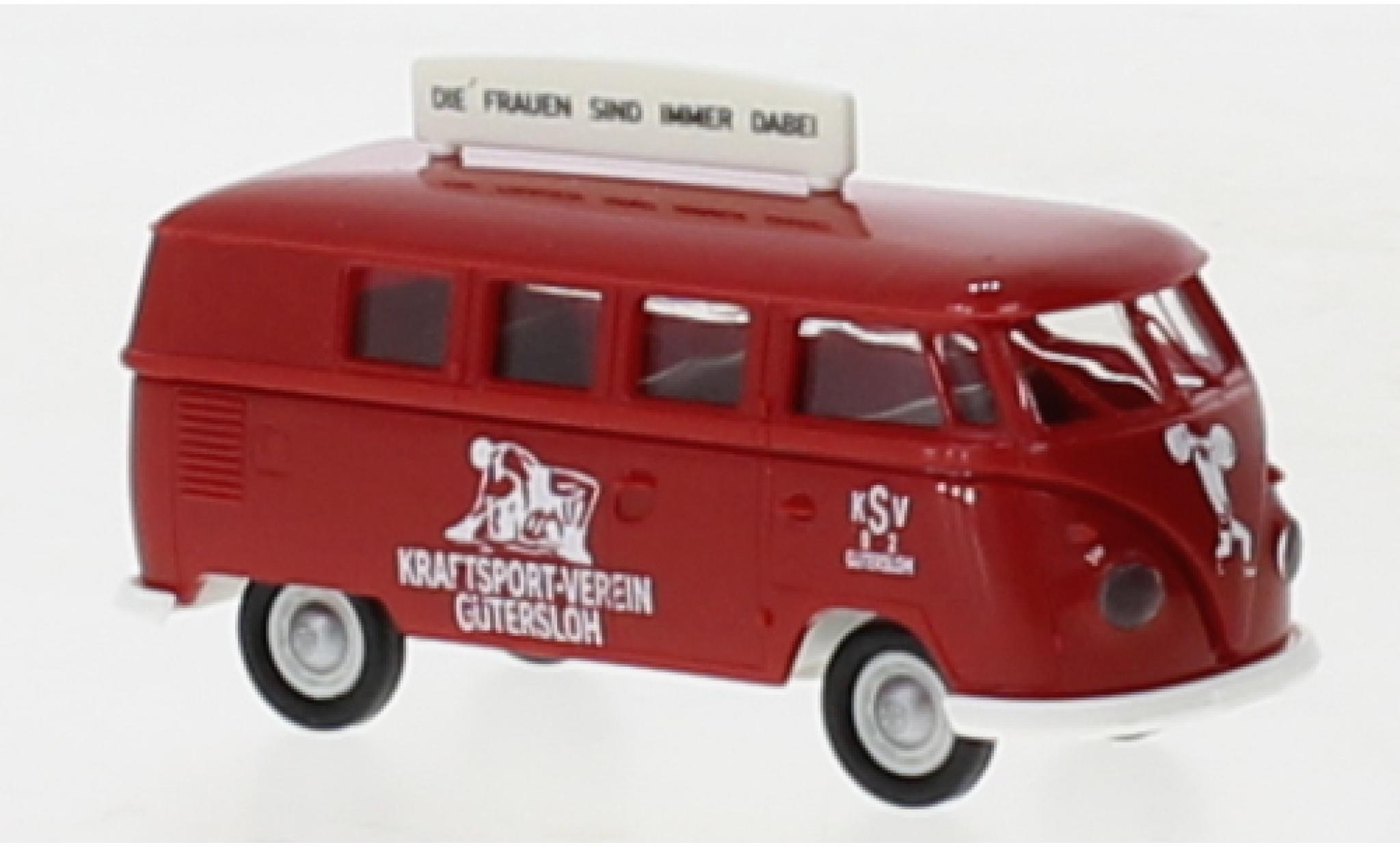 Volkswagen T1 1/87 Brekina b camionnette KSV Gütersloh 1960 modellino in miniatura