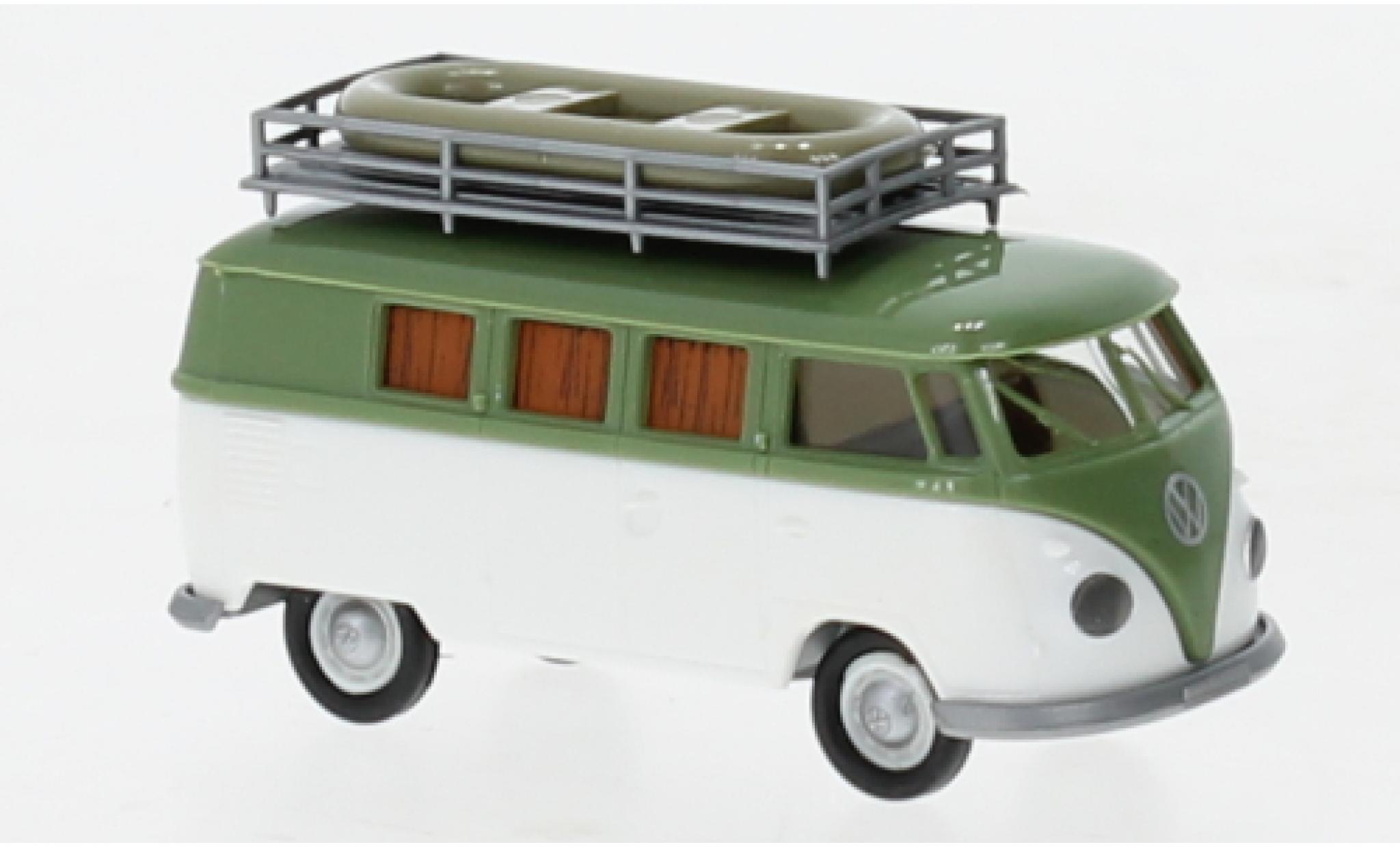 Volkswagen T1 1/87 Brekina b Camper vert/bianco 1960 modellino in miniatura