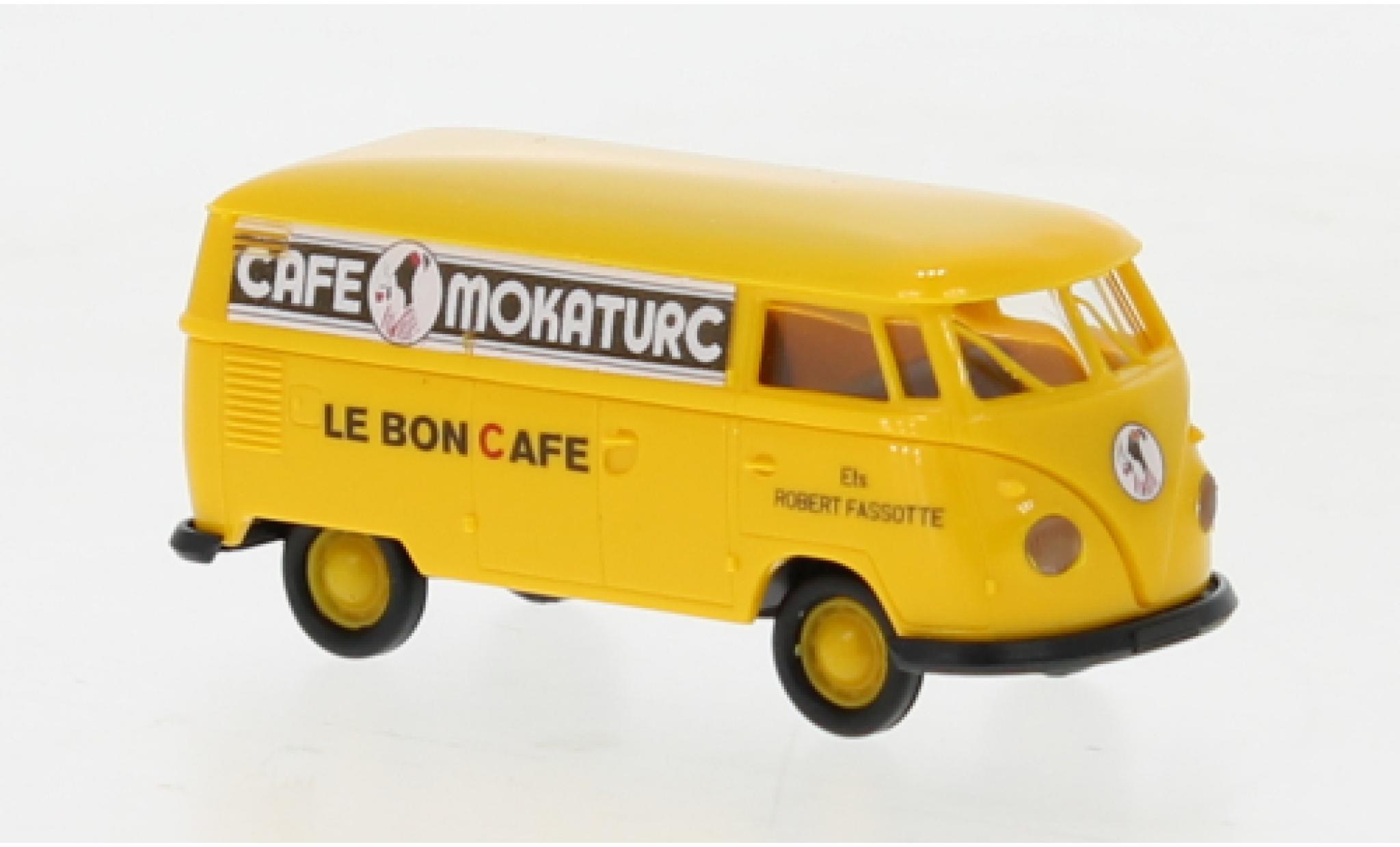 Volkswagen T1 1/87 Brekina b fourgon Cafe Mokaturc 1960 modellino in miniatura
