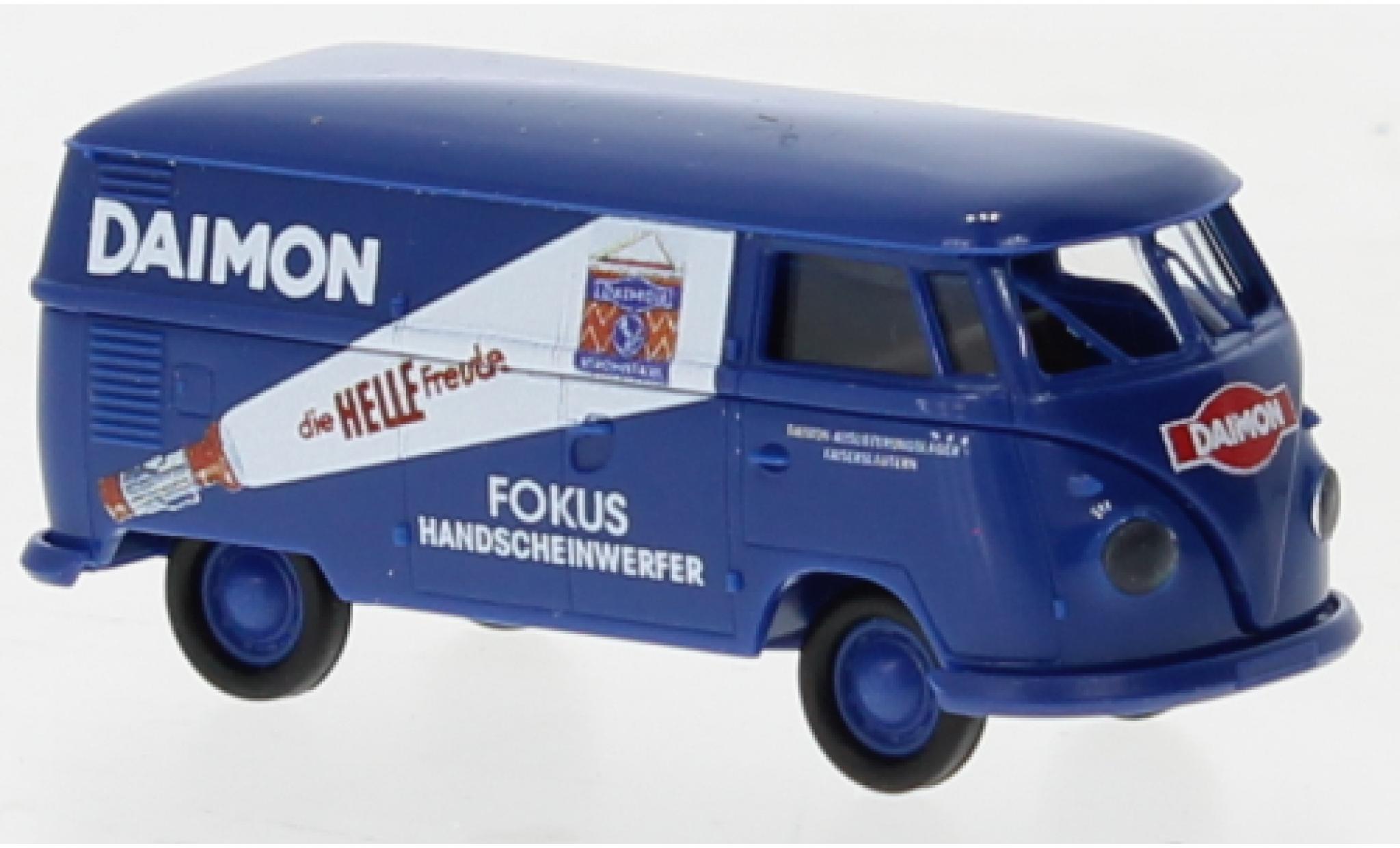 Volkswagen T1 1/87 Brekina b fourgon Daimon Daimon Handscheinwerfer 1960 modellino in miniatura
