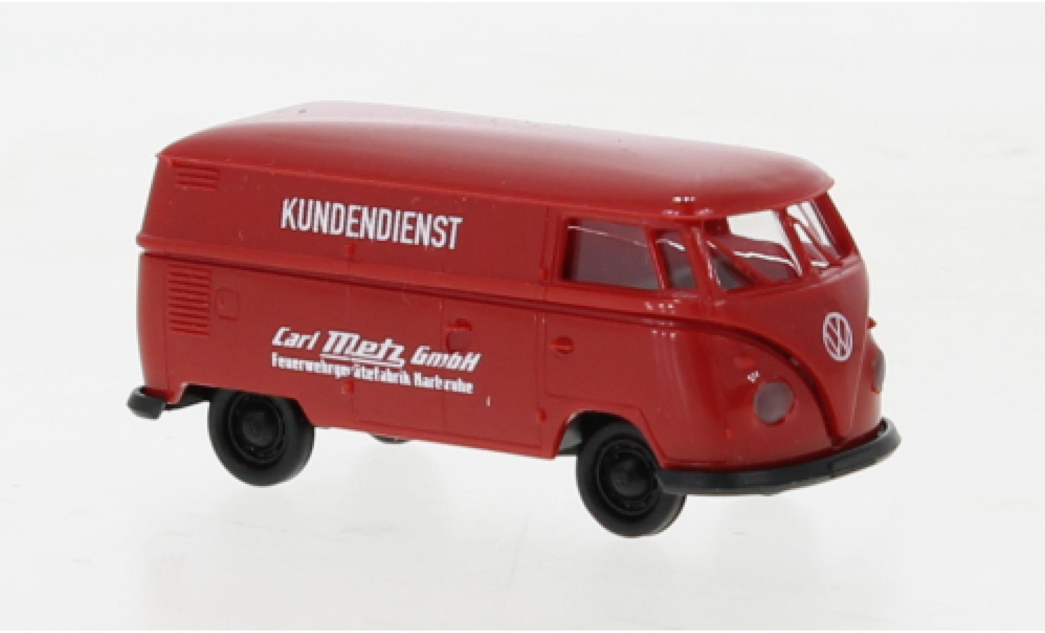 Volkswagen T1 1/87 Brekina b fourgon Metz Feuerwehrgerätefabrik 1960 modellino in miniatura