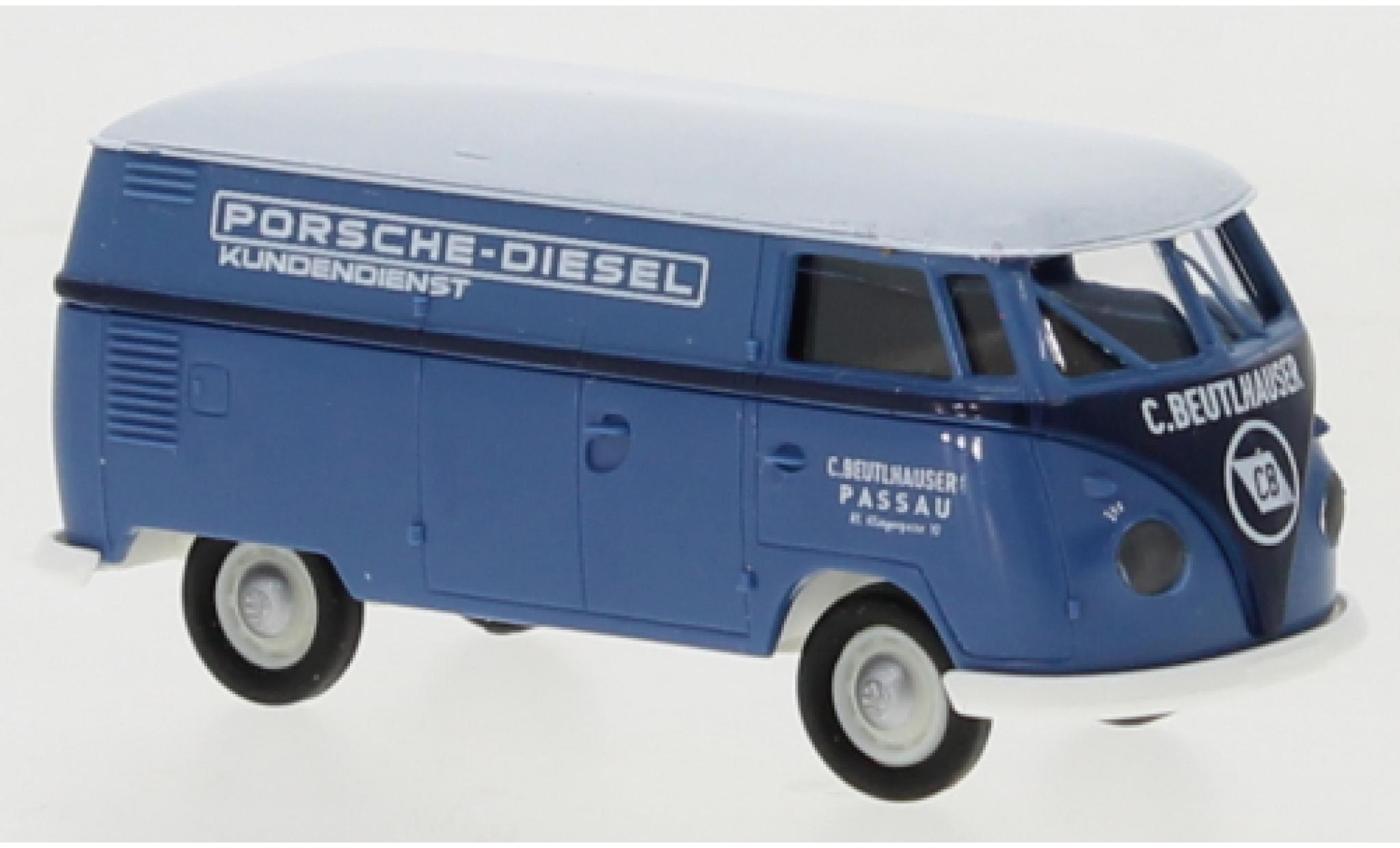 Volkswagen T1 1/87 Brekina b fourgon Porsche Beutlhauser 1960 modellino in miniatura