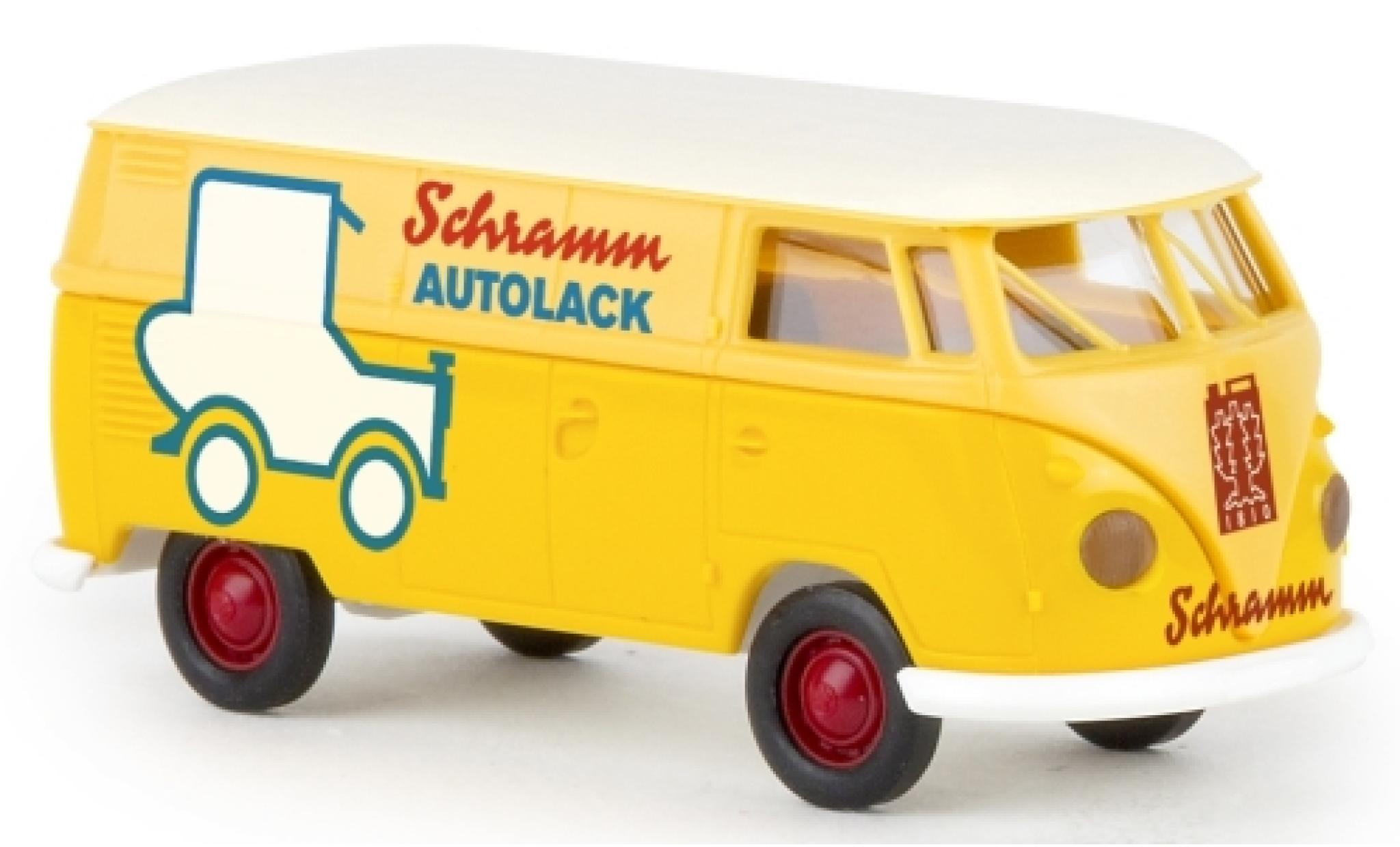 Volkswagen T1 1/87 Brekina b fourgon Schramm Autolack modellino in miniatura