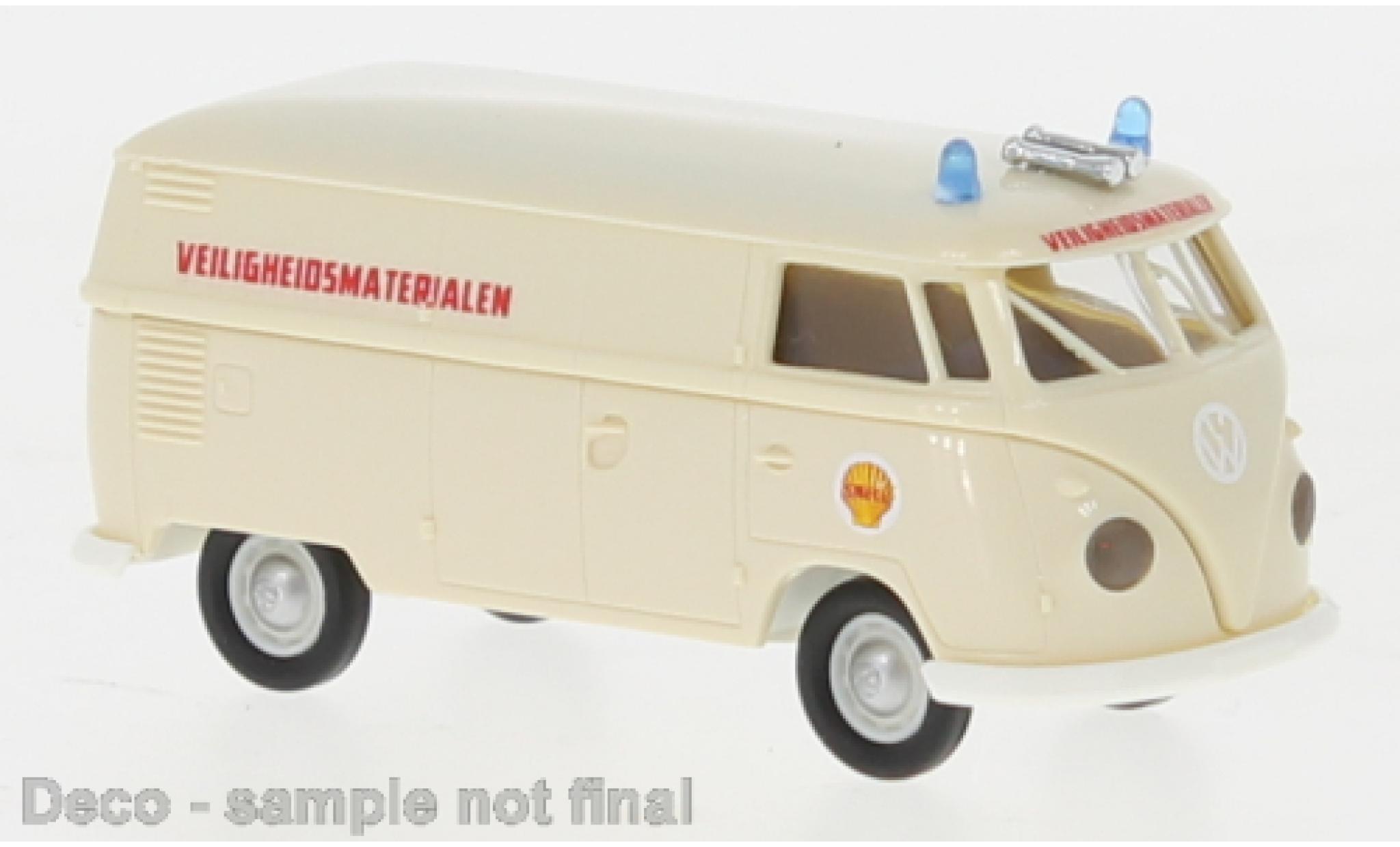 Volkswagen T1 1/87 Brekina b fourgon S Veiligheidsmaterialen 1960 modellino in miniatura