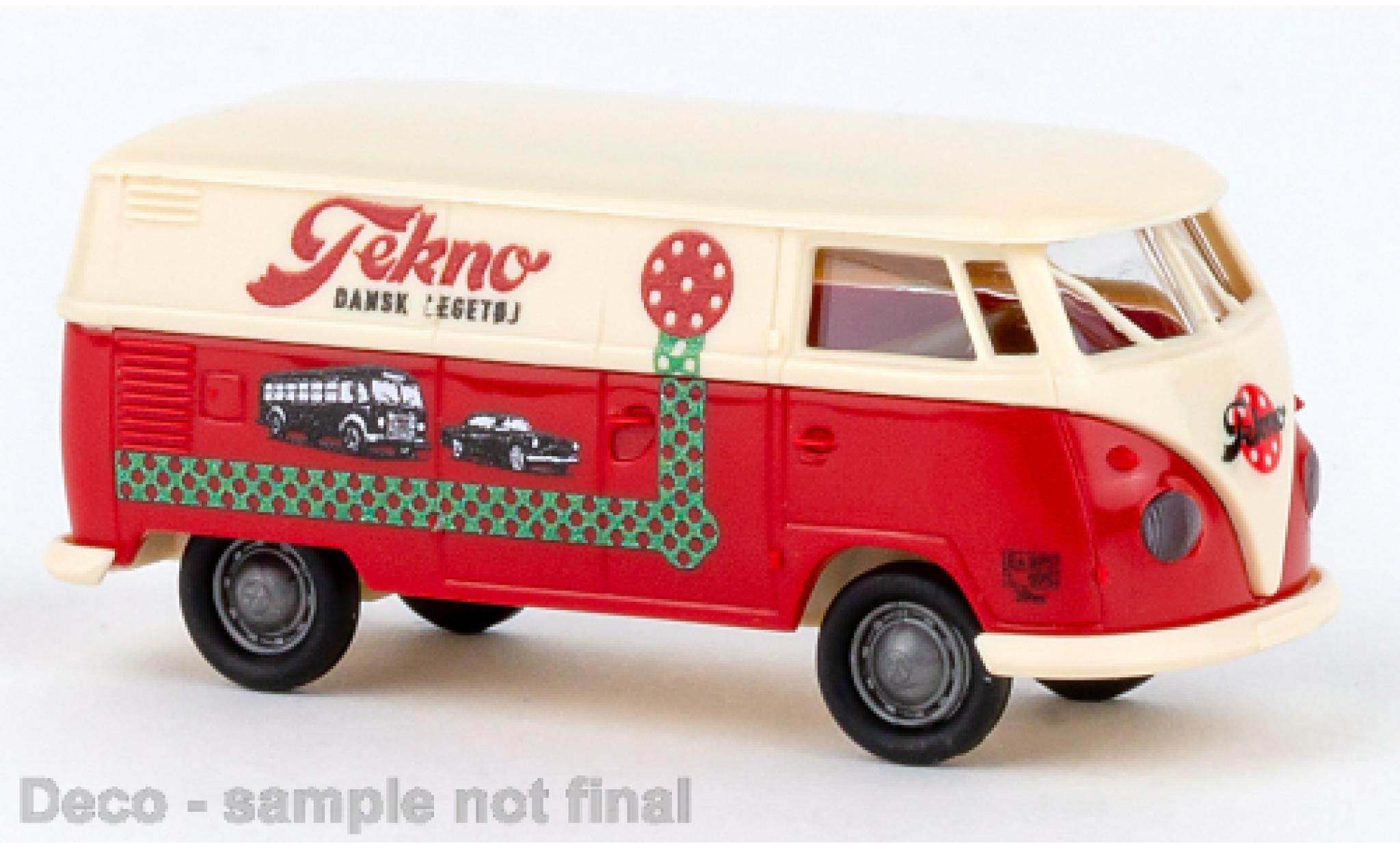 Volkswagen T1 1/87 Brekina b fourgon Tekno (DK) 1960 modellino in miniatura