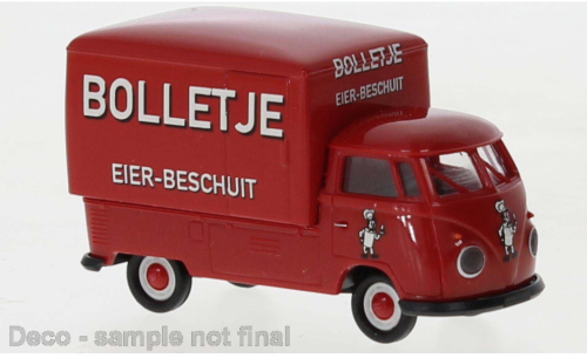 Volkswagen T1 1/87 Brekina b Großraum-wagon conteneur Bolletje 1960 modellino in miniatura