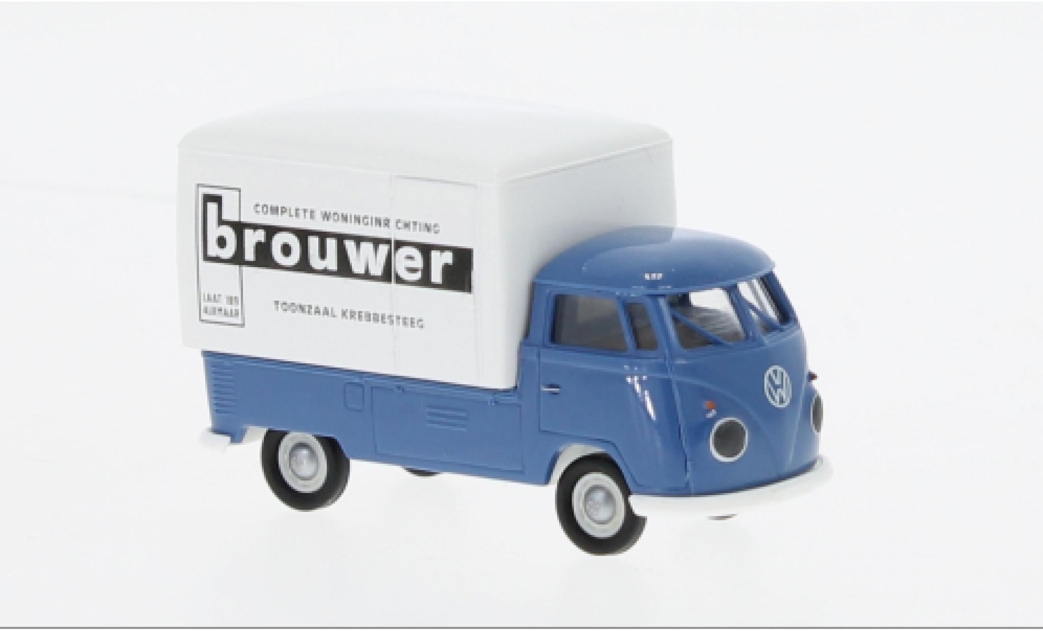 Volkswagen T1 1/87 Brekina b Großraum-wagon conteneur Brouwer 1960 modellino in miniatura