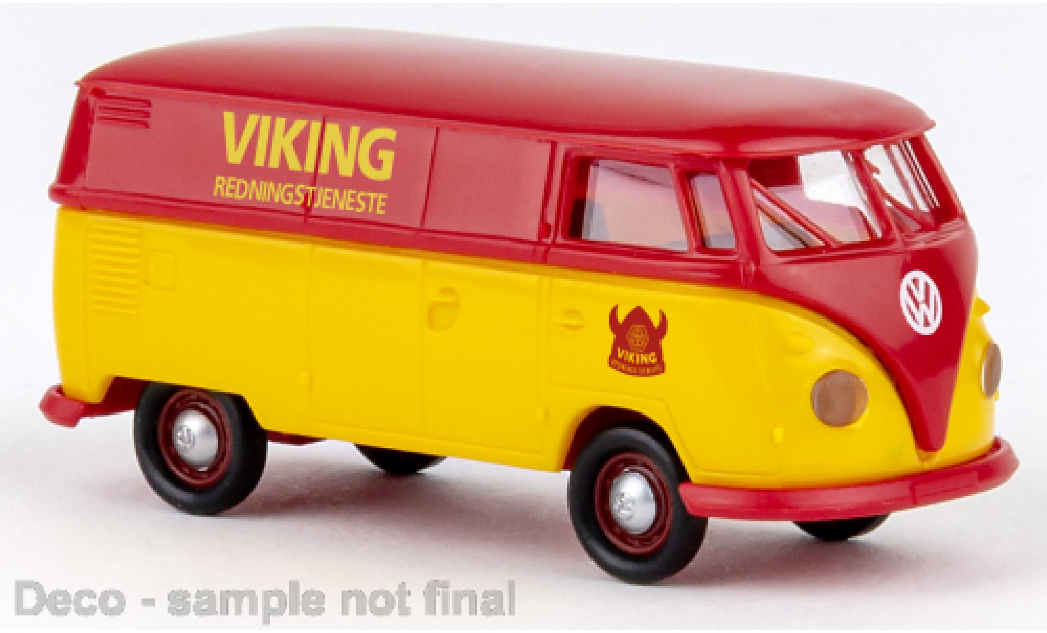 Volkswagen T1 1/87 Brekina b Kasten Viking Redningstjeneste 1960 modellino in miniatura
