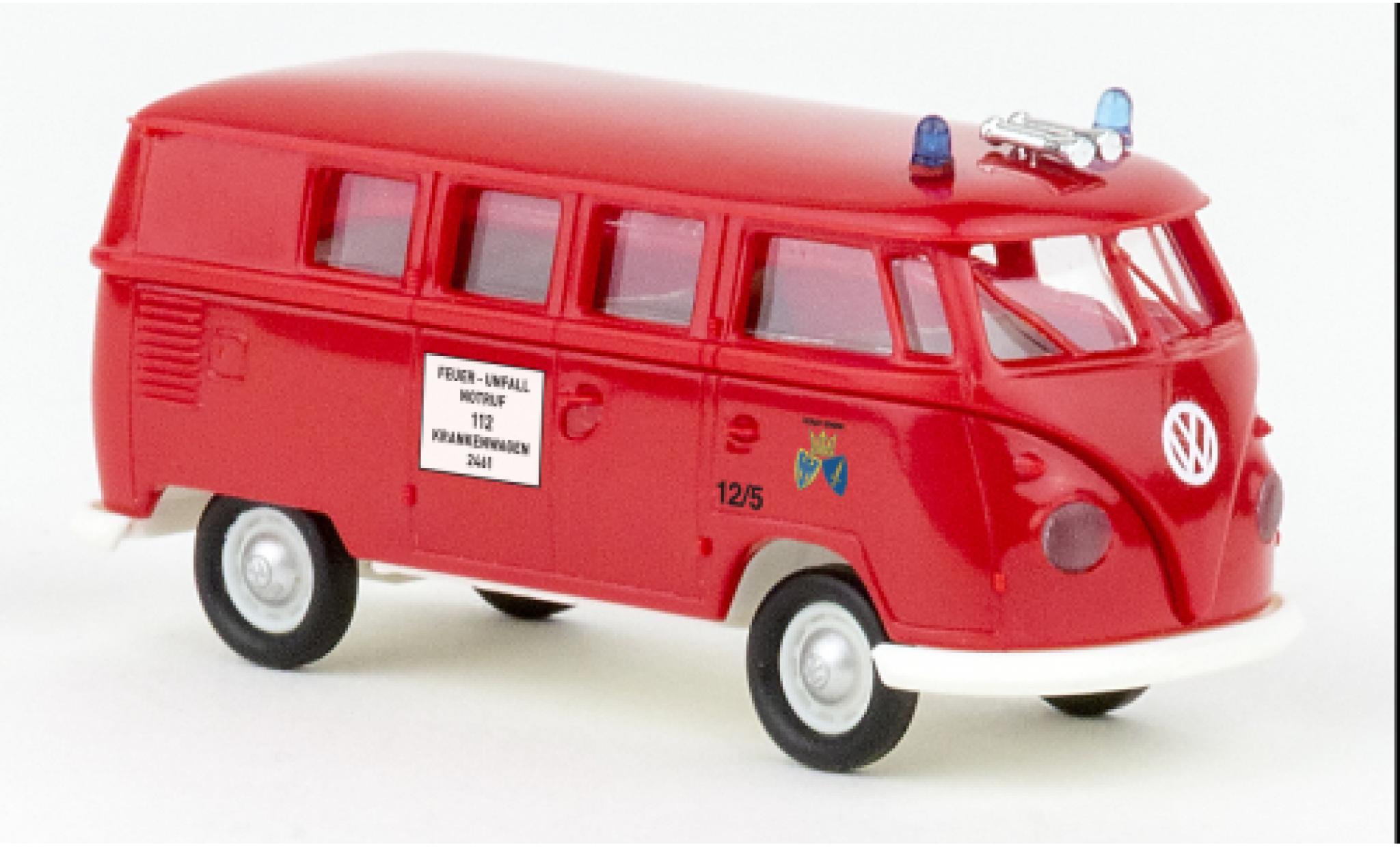 Volkswagen T1 1/87 Brekina b Kombi Feuerwehr Essen 1960 modellino in miniatura