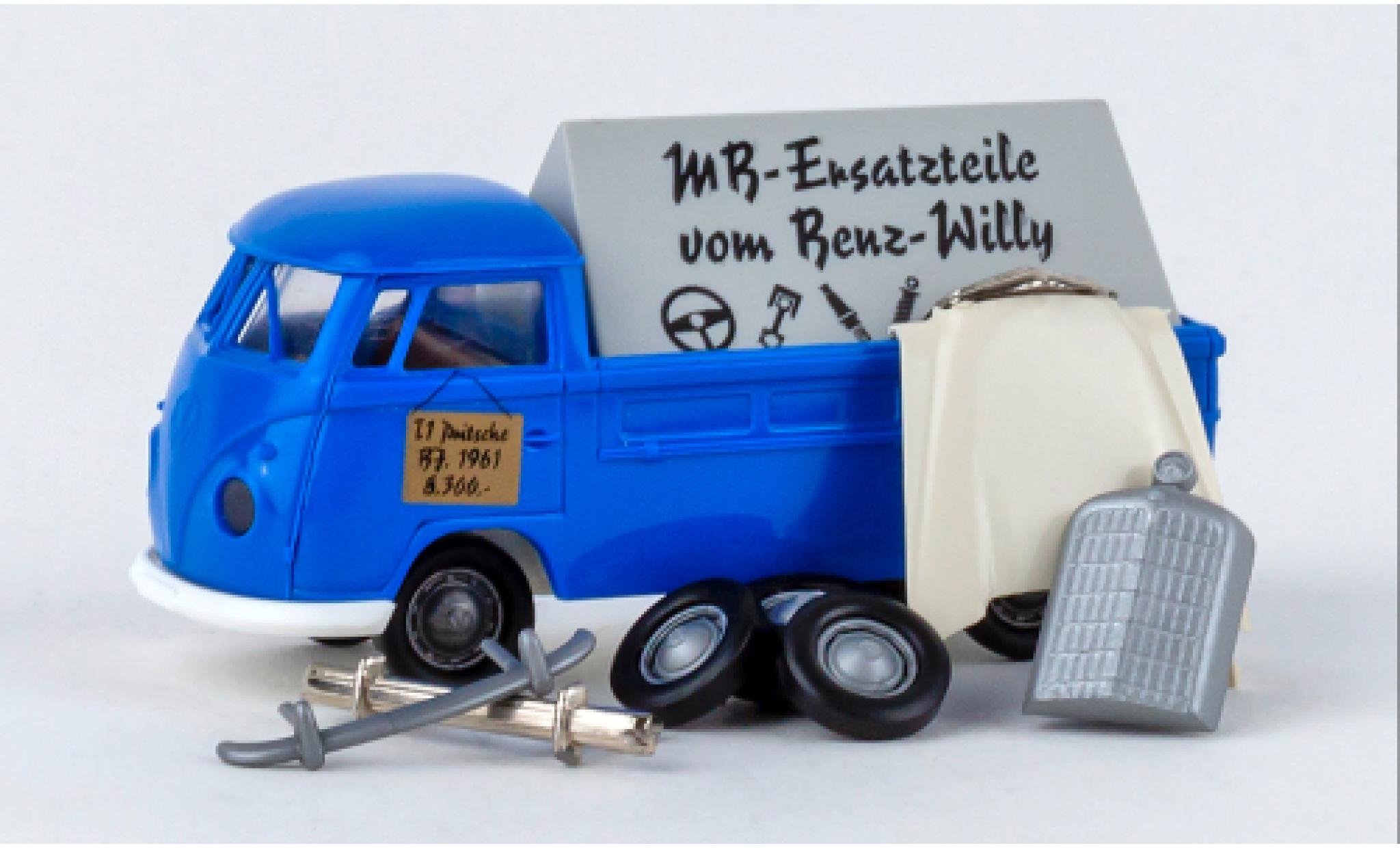 Volkswagen T1 1/87 Brekina b plateforme Benz Willy 1960 modellino in miniatura