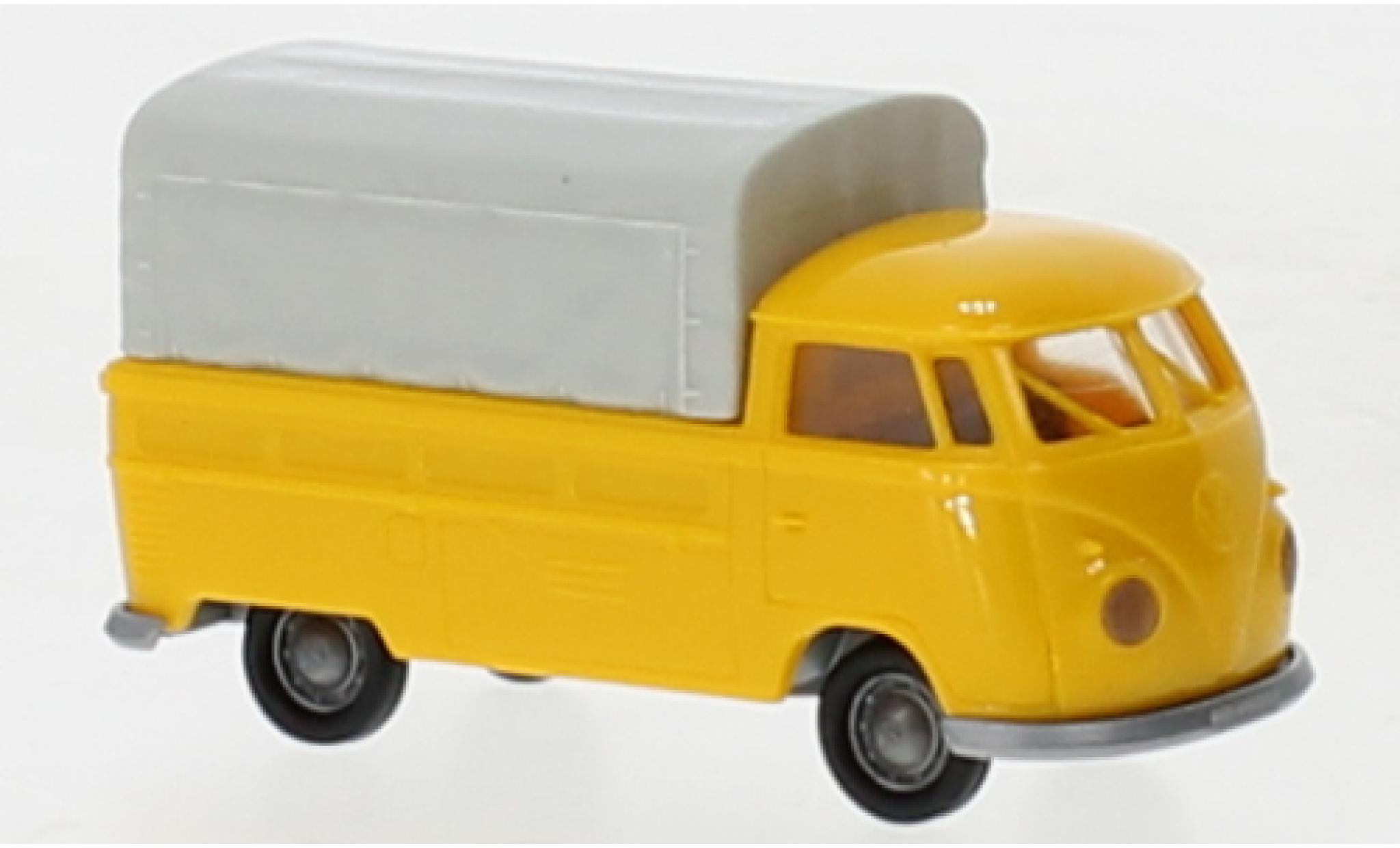 Volkswagen T1 1/87 Brekina b plateforme giallo 1960 modellino in miniatura