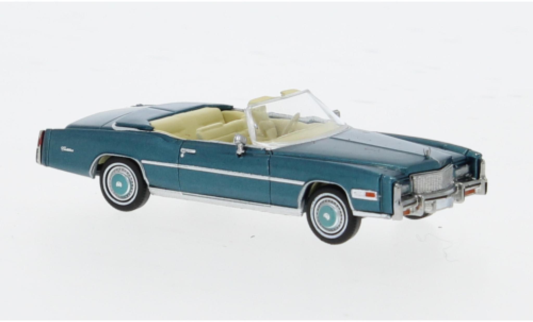 Cadillac Eldorado 1/87 Brekina Cabriolet metallise türkis 1976 1:87 modellino in miniatura