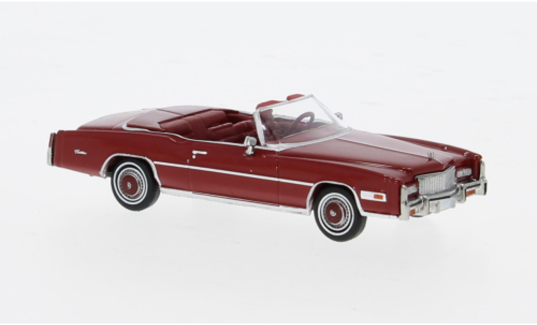 Cadillac Eldorado 1/87 Brekina Cabriolet rot 1976 1:87 modellino in miniatura