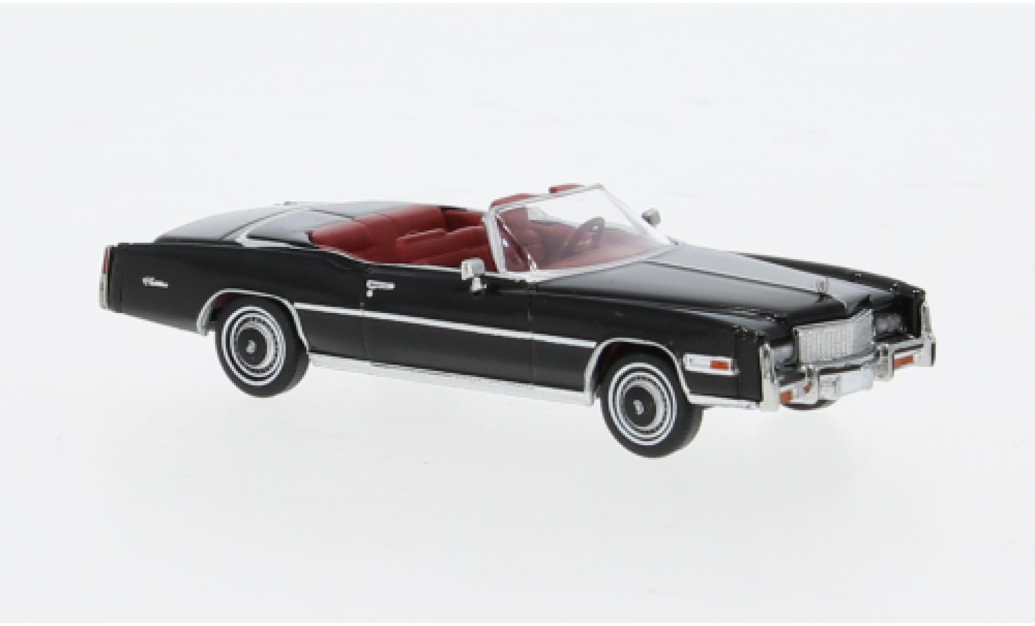 Cadillac Eldorado 1/87 Brekina Cabriolet schwarz 1976 1:87 modellino in miniatura
