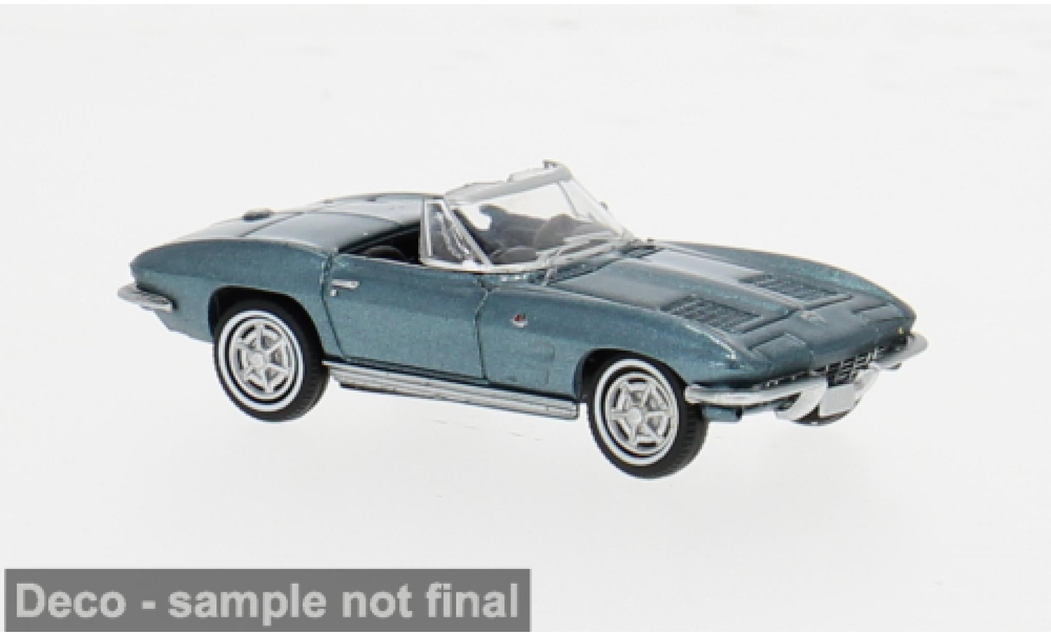 Chevrolet Corvette 1/87 Brekina C2 Cabrio metallise grün 1962 1:87 modellino in miniatura