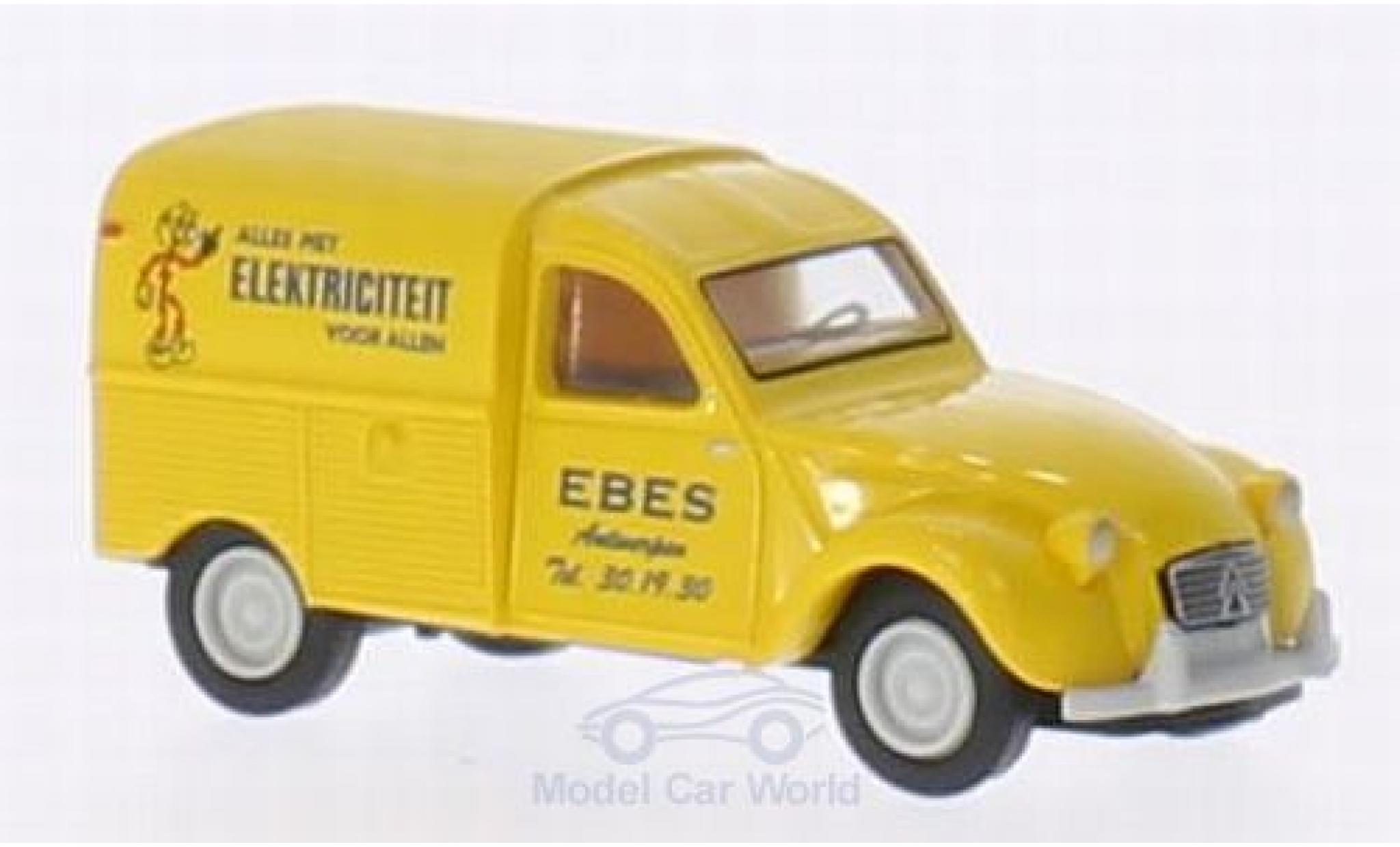 Citroen 2CV 1/87 Brekina AZU Ebes Elektriciteit (B) modellino in miniatura