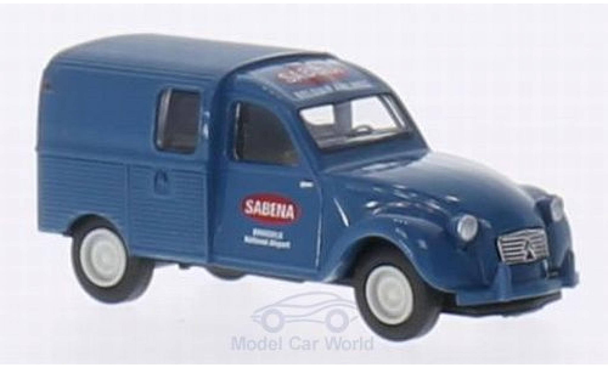 Citroen 2CV 1/87 Brekina AZU Sabena (B) modellino in miniatura