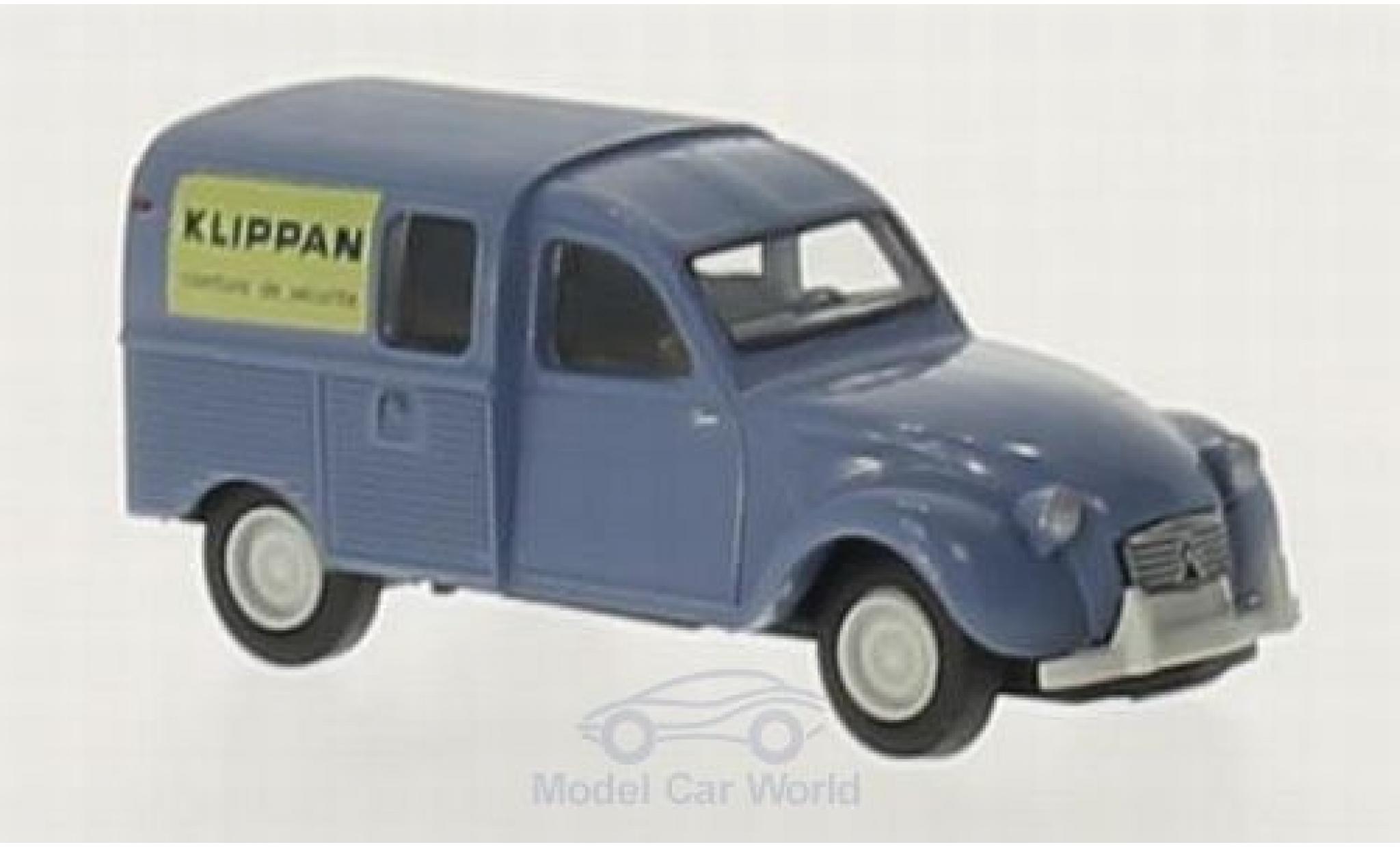 Citroen 2CV 1/87 Brekina Klippan Kastenente modellino in miniatura