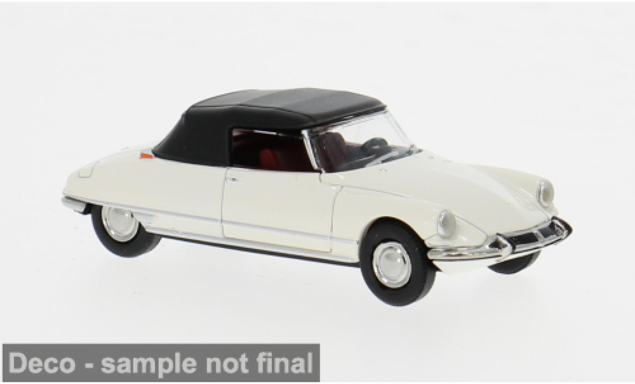 Citroen DS Brekina 19 Cabriolet weiss 1963 1:87 modellino in miniatura