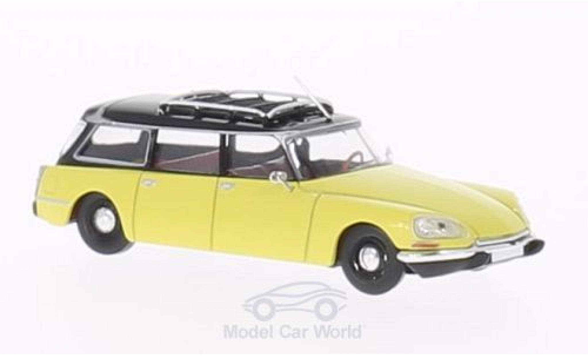Citroen DS 1/87 Brekina Break giallo/nero modellino in miniatura