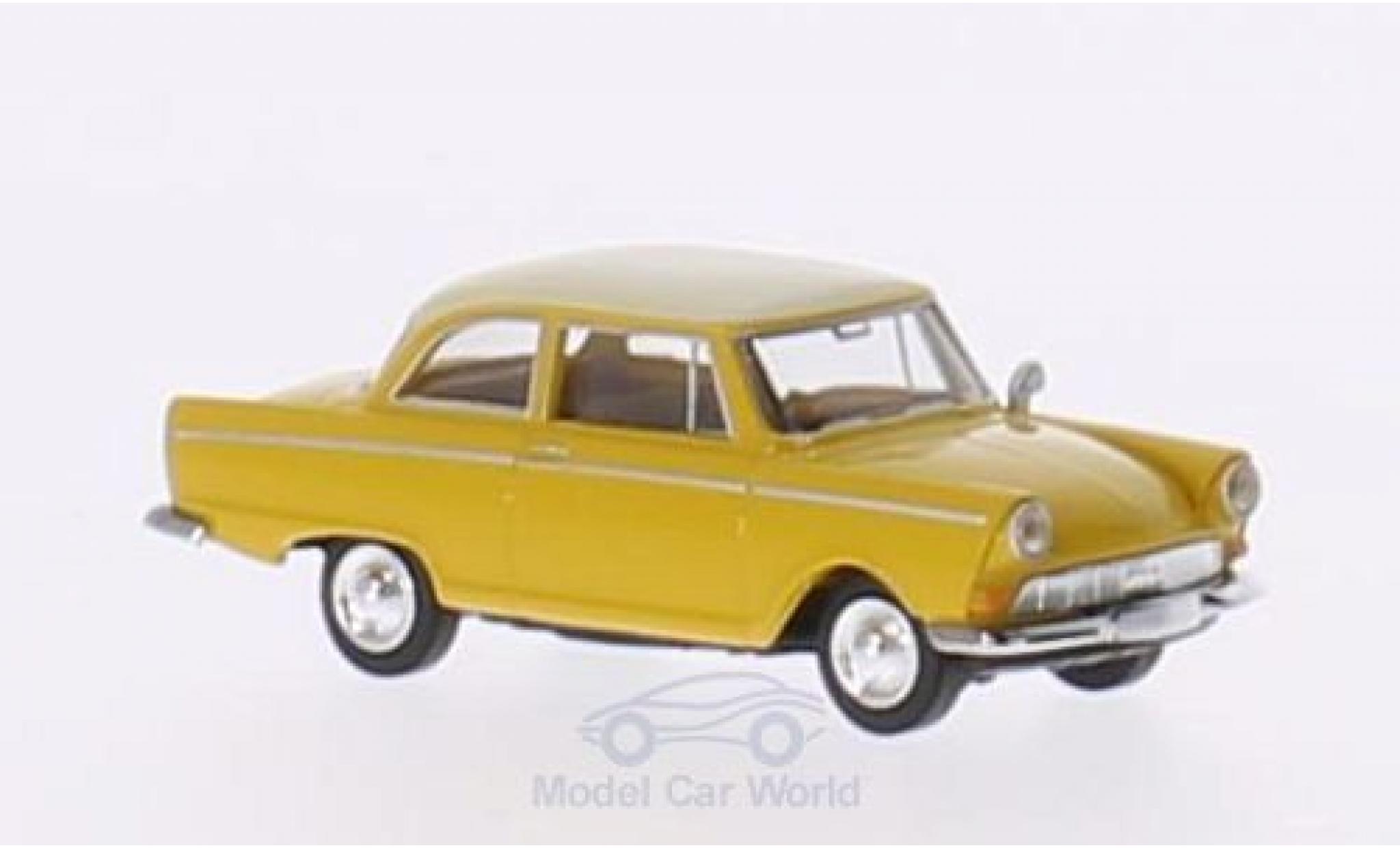 DKW Junior 1/87 Brekina giallo/beige modellino in miniatura