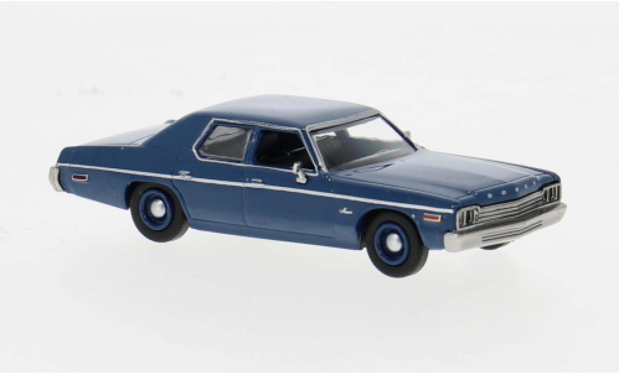 Dodge Monaco 1/87 Brekina blau 1974 1:87 modellino in miniatura