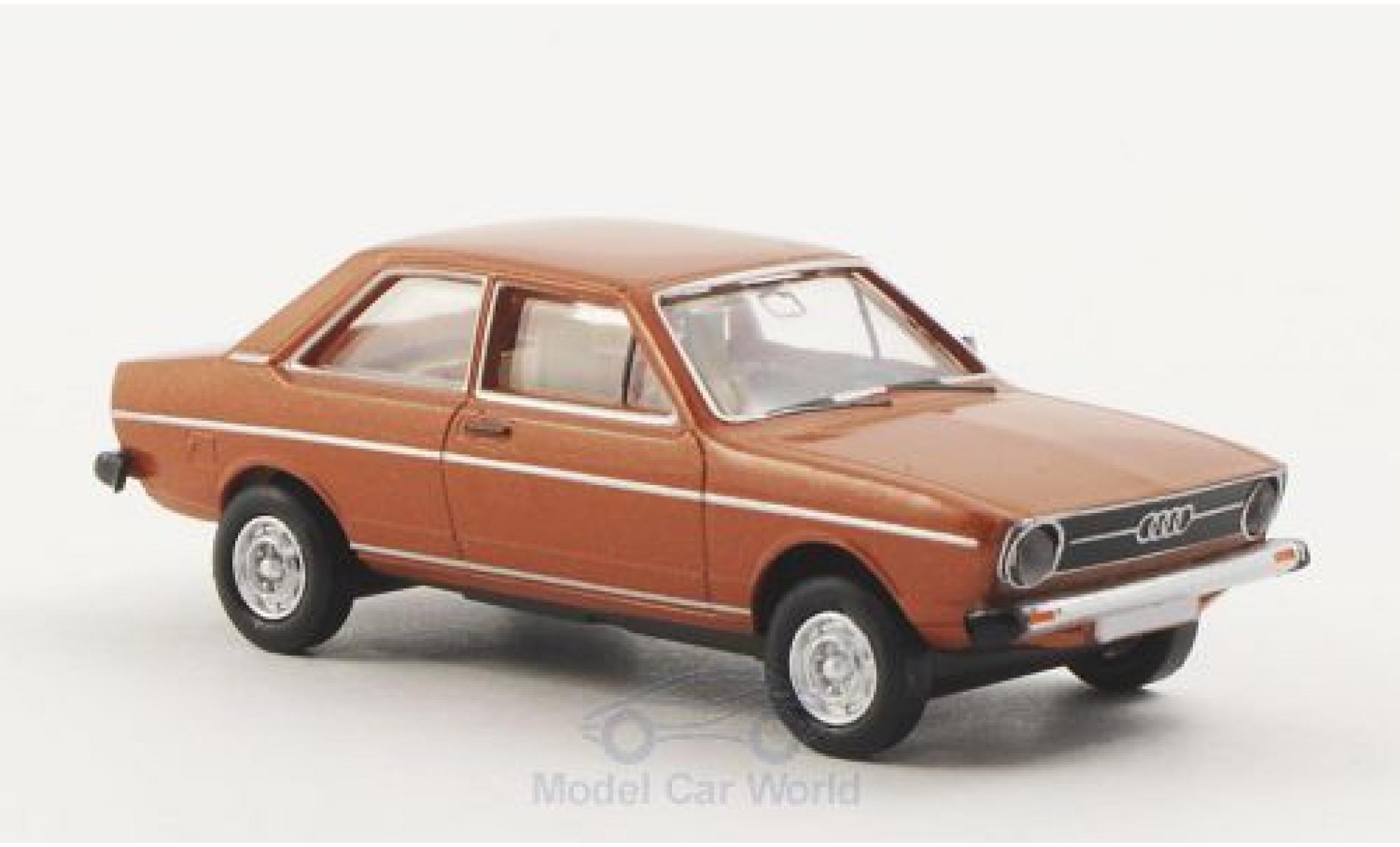 Audi 80 1/87 Brekina LS metallico marroneee modellino in miniatura