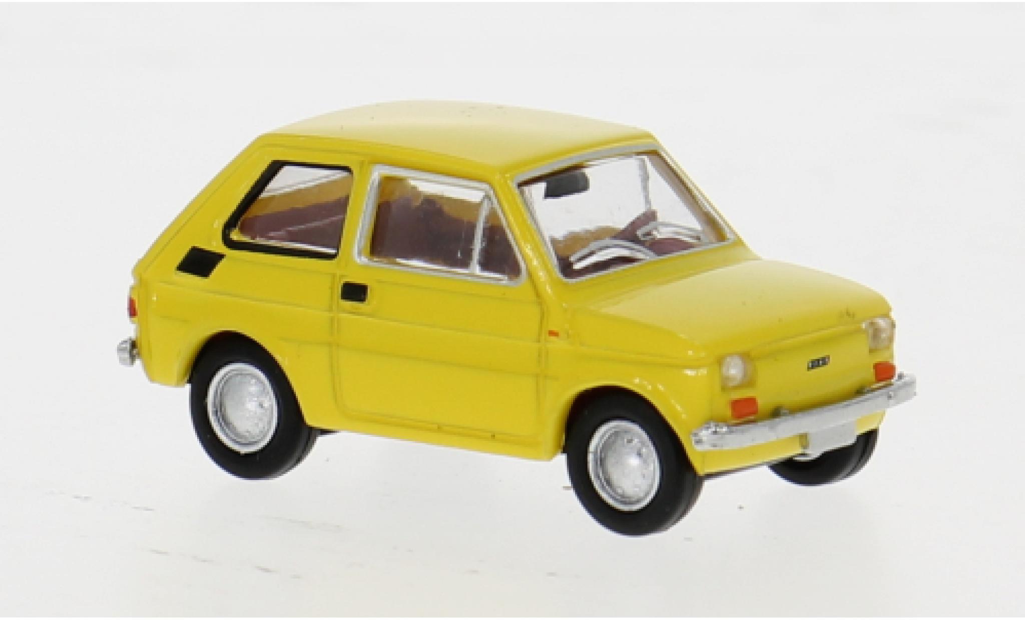 Fiat 126 1/87 Brekina Drummer gelb 1972 1:87 modellino in miniatura