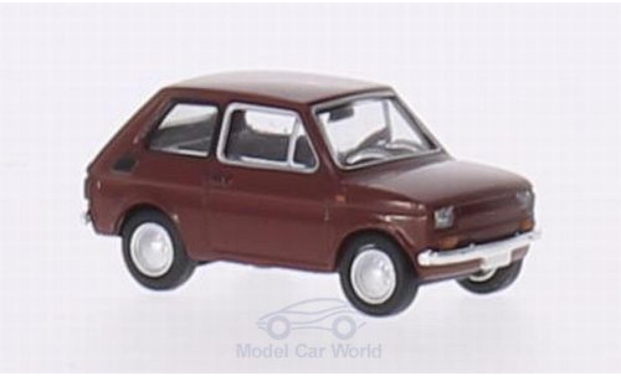 Fiat 126 1/87 Brekina rosso modellino in miniatura
